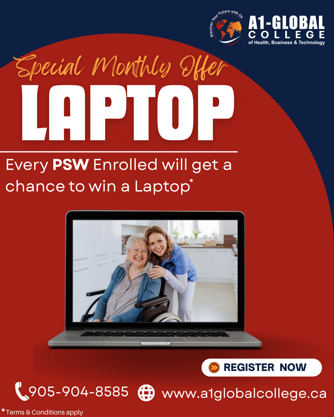 A1-Global College of Health, Business & Technology - Hamilton Facebook ad