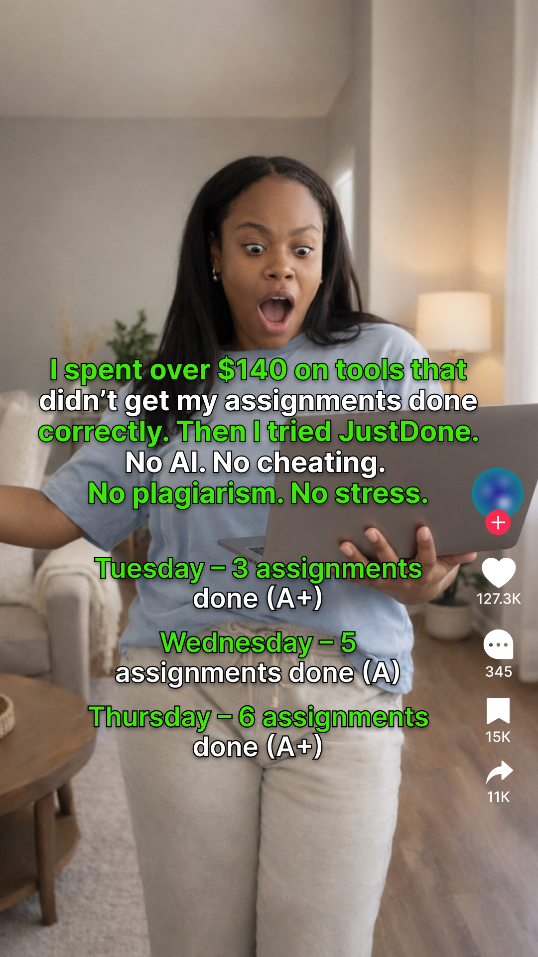 JustDone Facebook ad