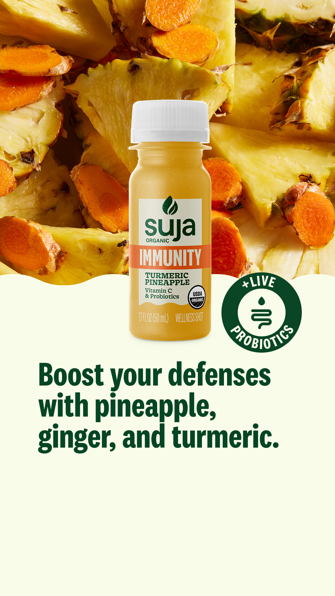 SUJA Organic Facebook ad