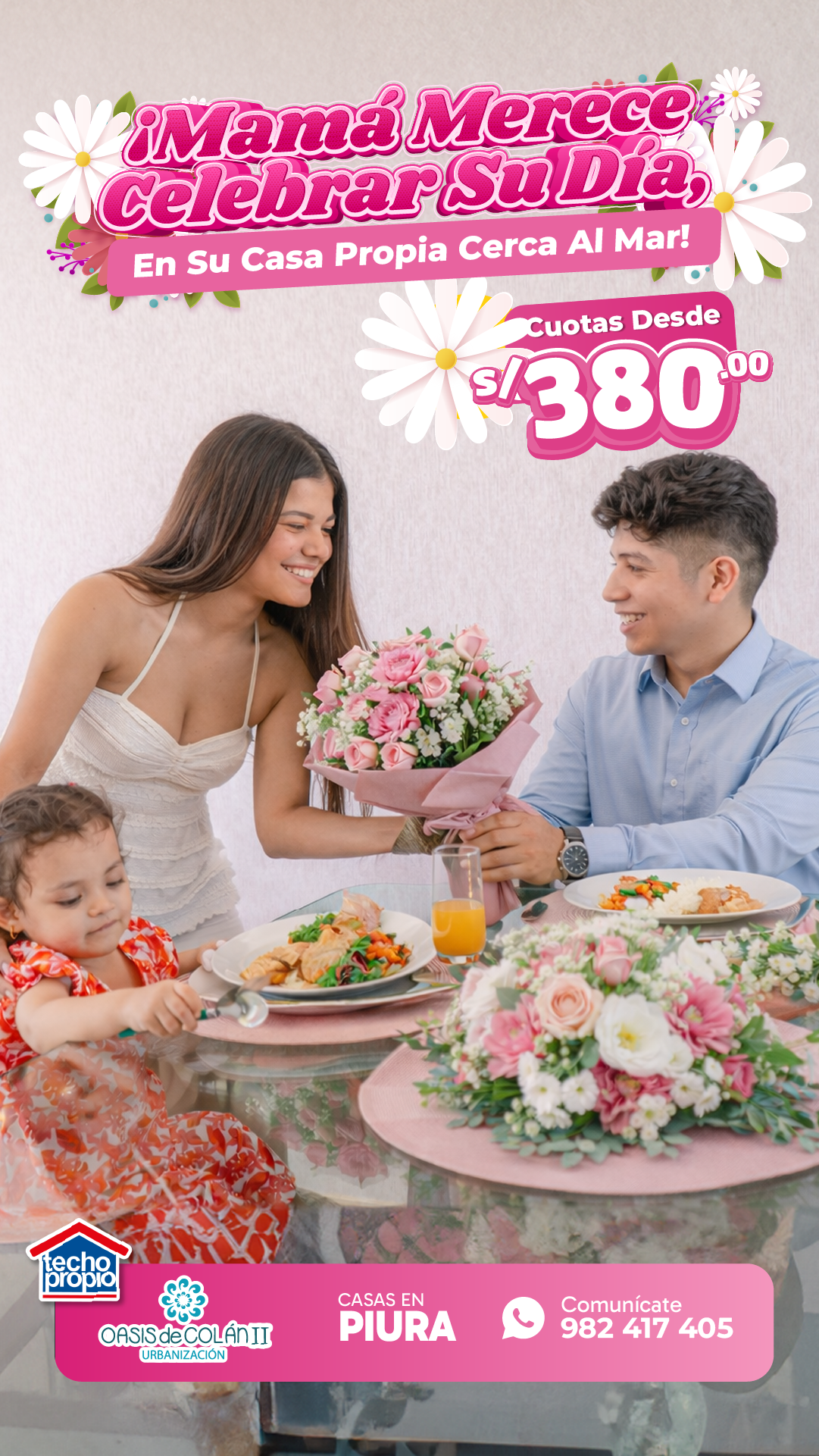 KINSA Inmobiliaria Facebook ad from May 8, 2026