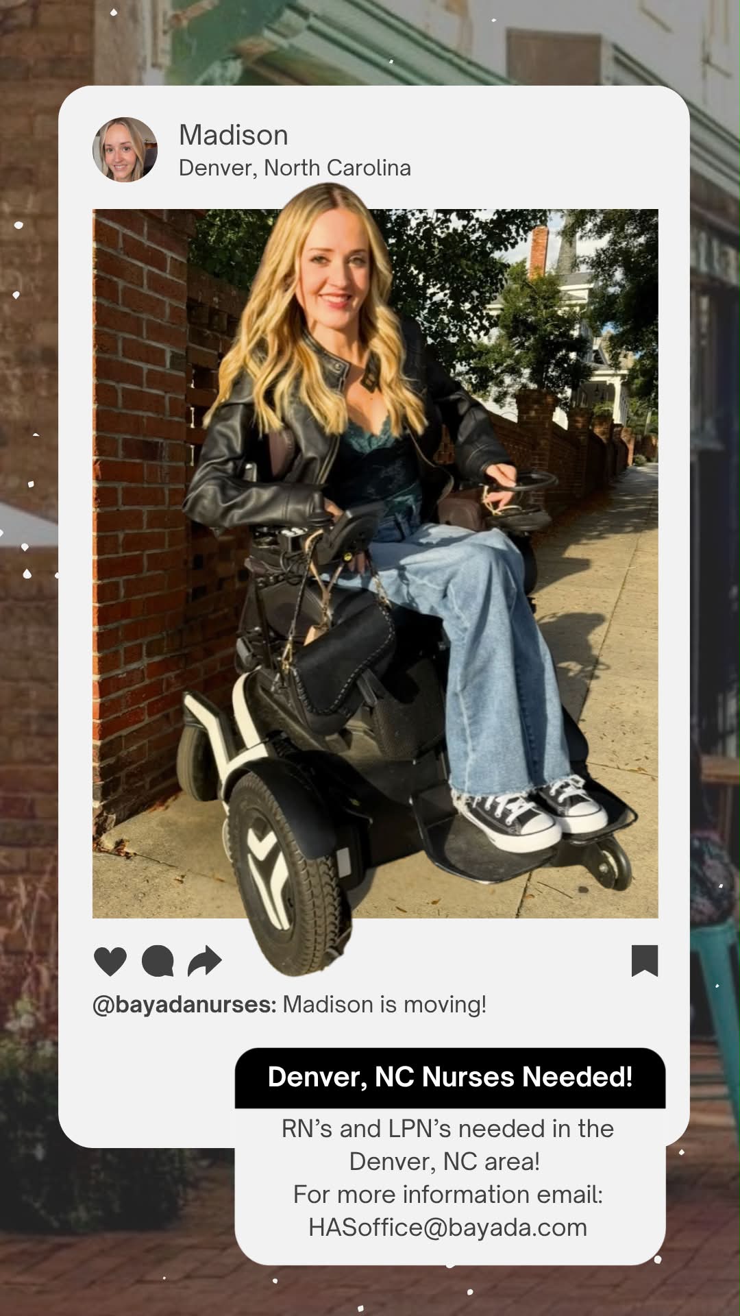 BAYADA Home Health Care, Hickory, NC Facebook ad: MEET MADISON!