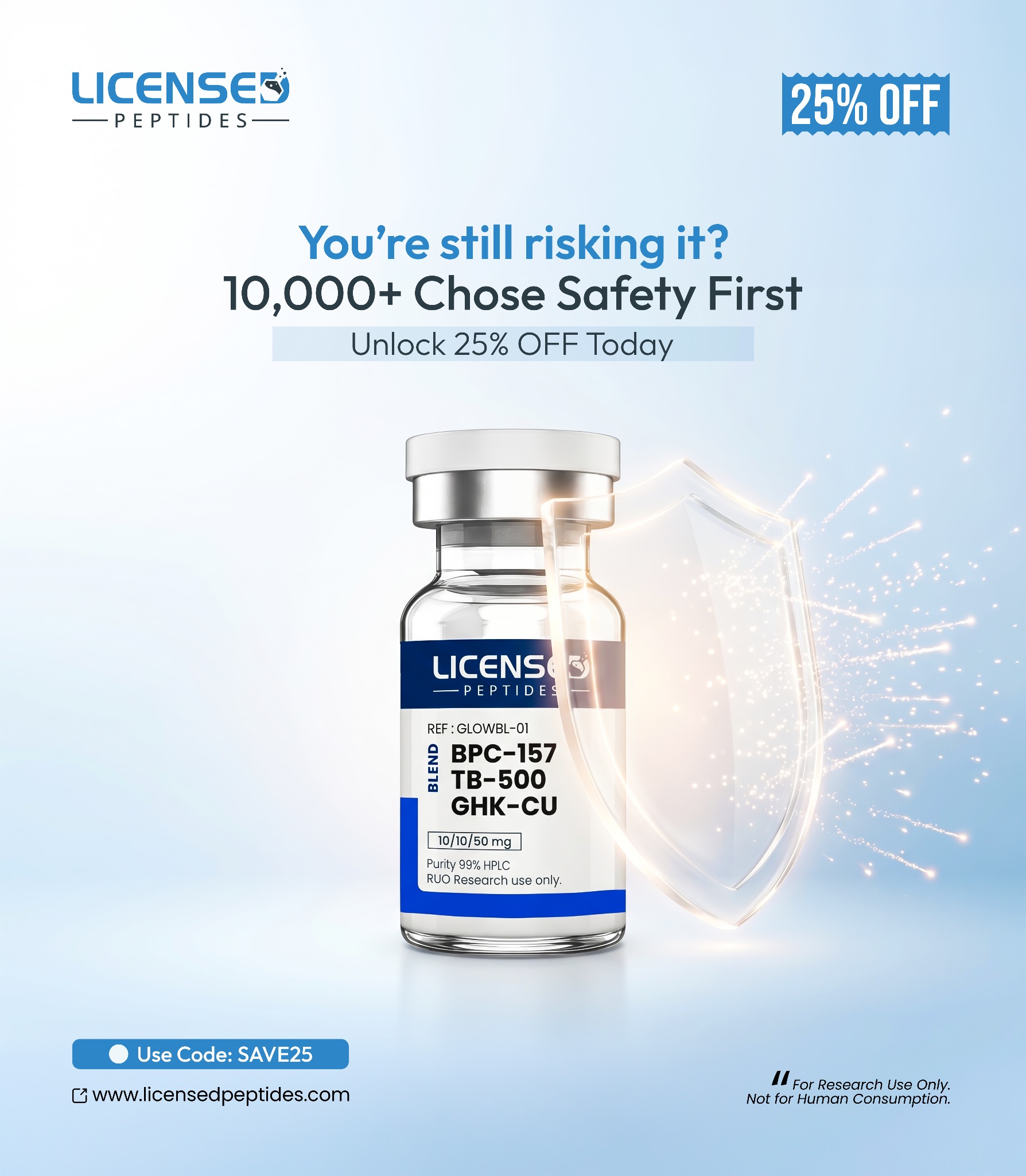 Licensed Peptides Facebook ad