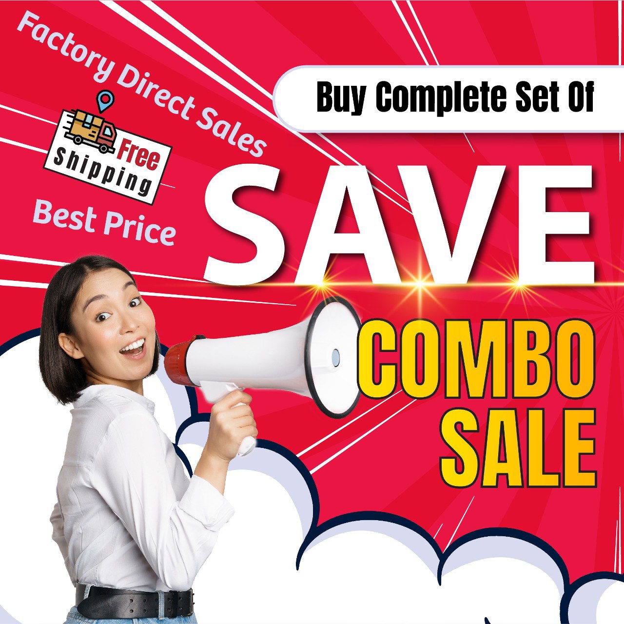 Furniture Avenue Facebook ad: YEAR END CRAZY COMBO SALE