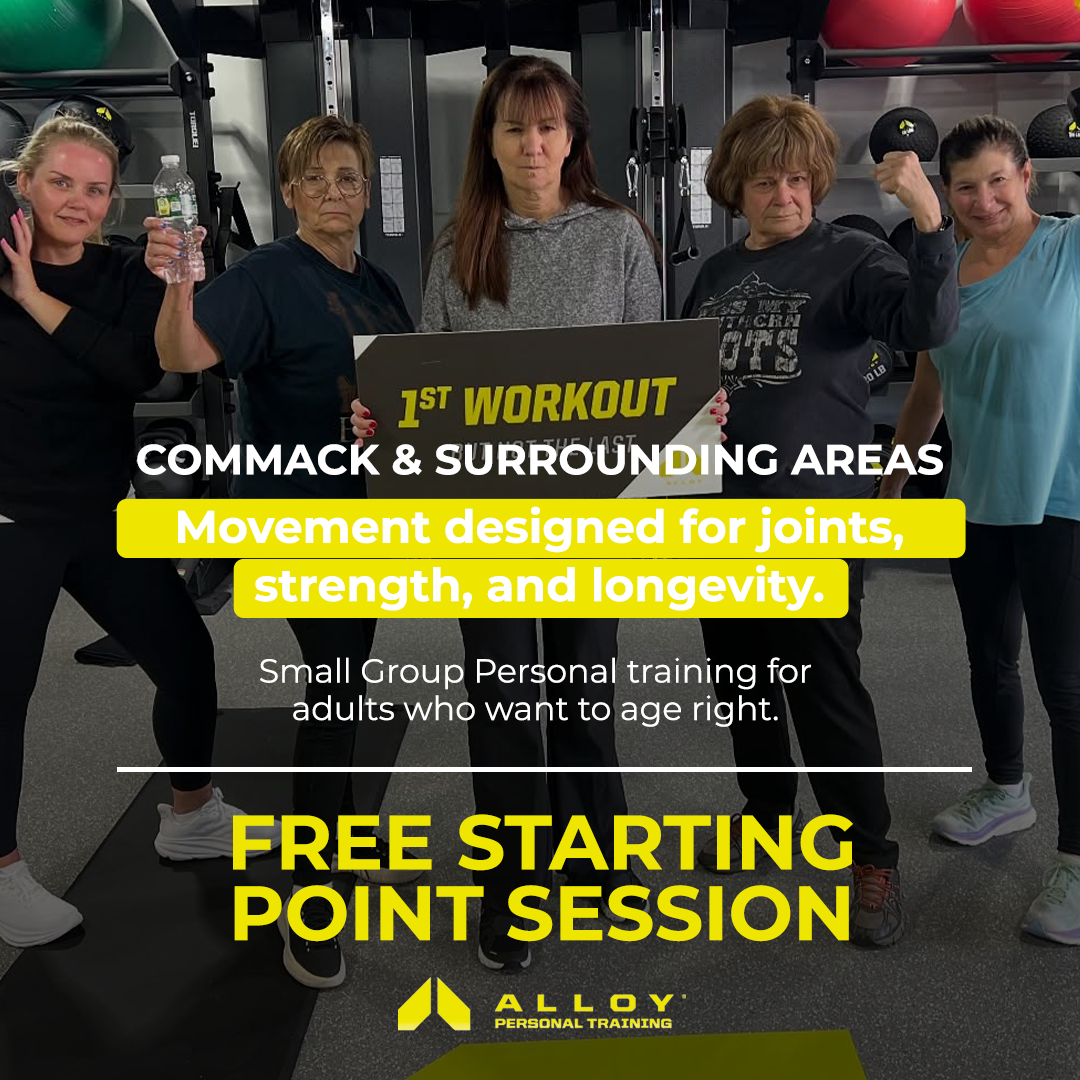 Alloy Personal Training Commack Facebook ad: Stick to Your New Year Goals This Time