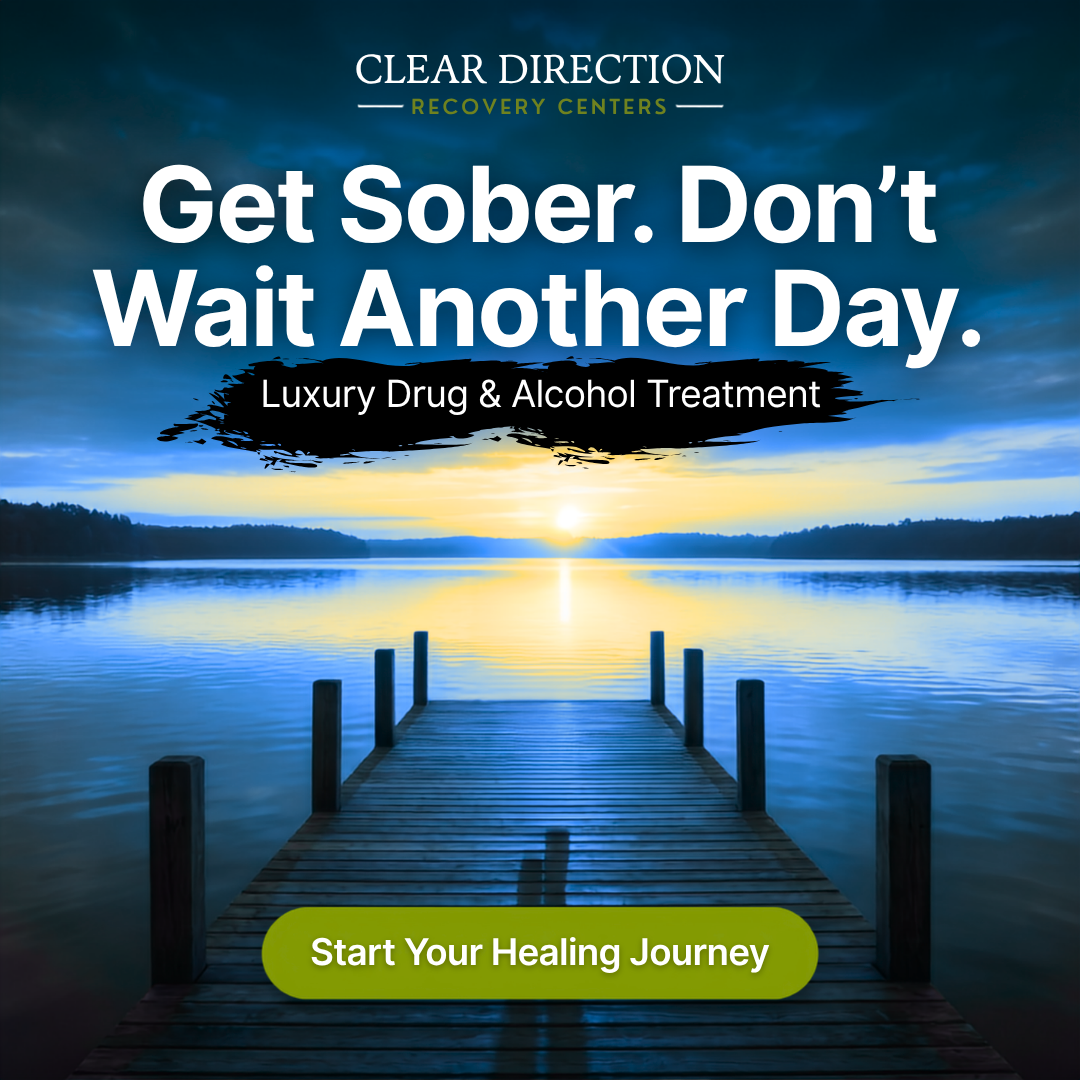 Clear Direction Recovery Rehab Centers Facebook ad: Get Help for Alcohol Addiction Without Leaving Home