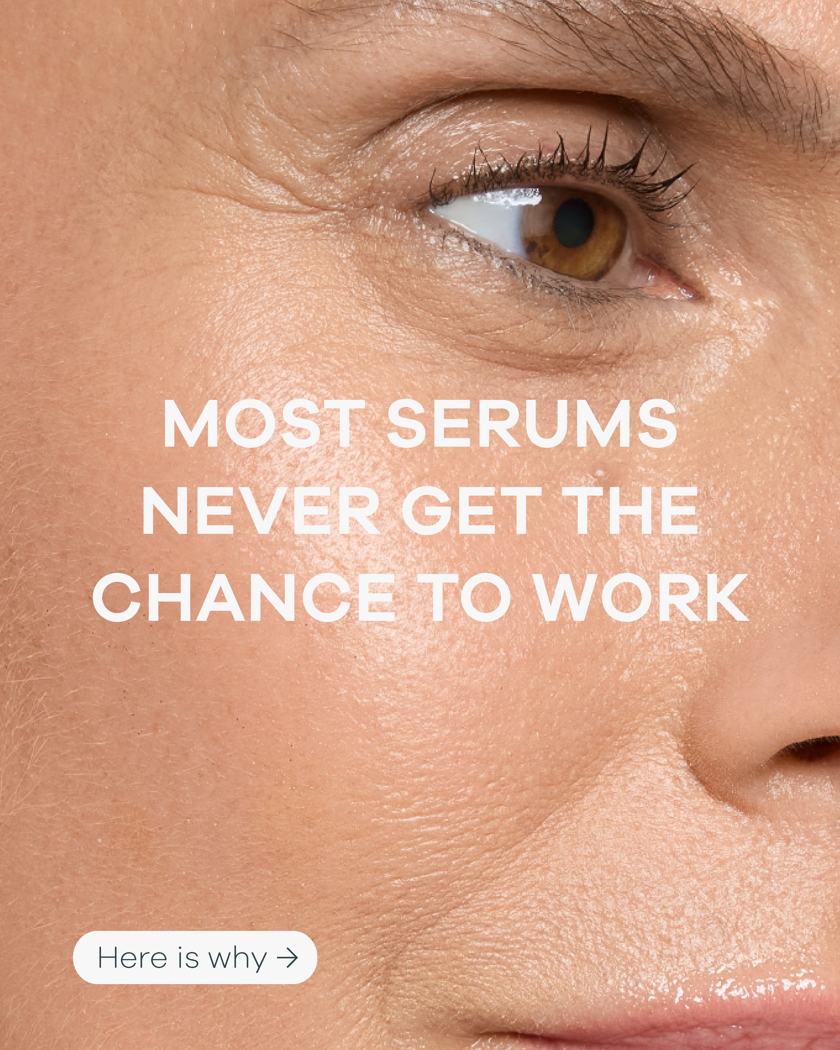 My Gen X Life Facebook ad: Most serums never get the chance to work.
