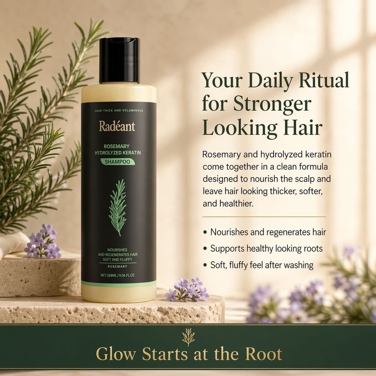 Radiant Root Facebook ad