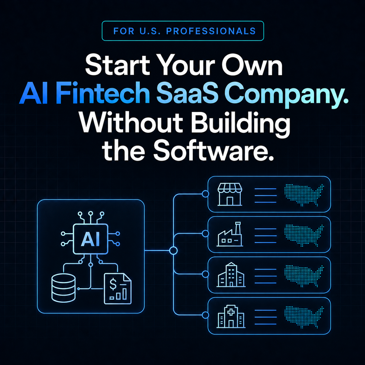 AI Funding Solutions Facebook ad: Start an AI Fintech SaaS Company Alongside Your Career