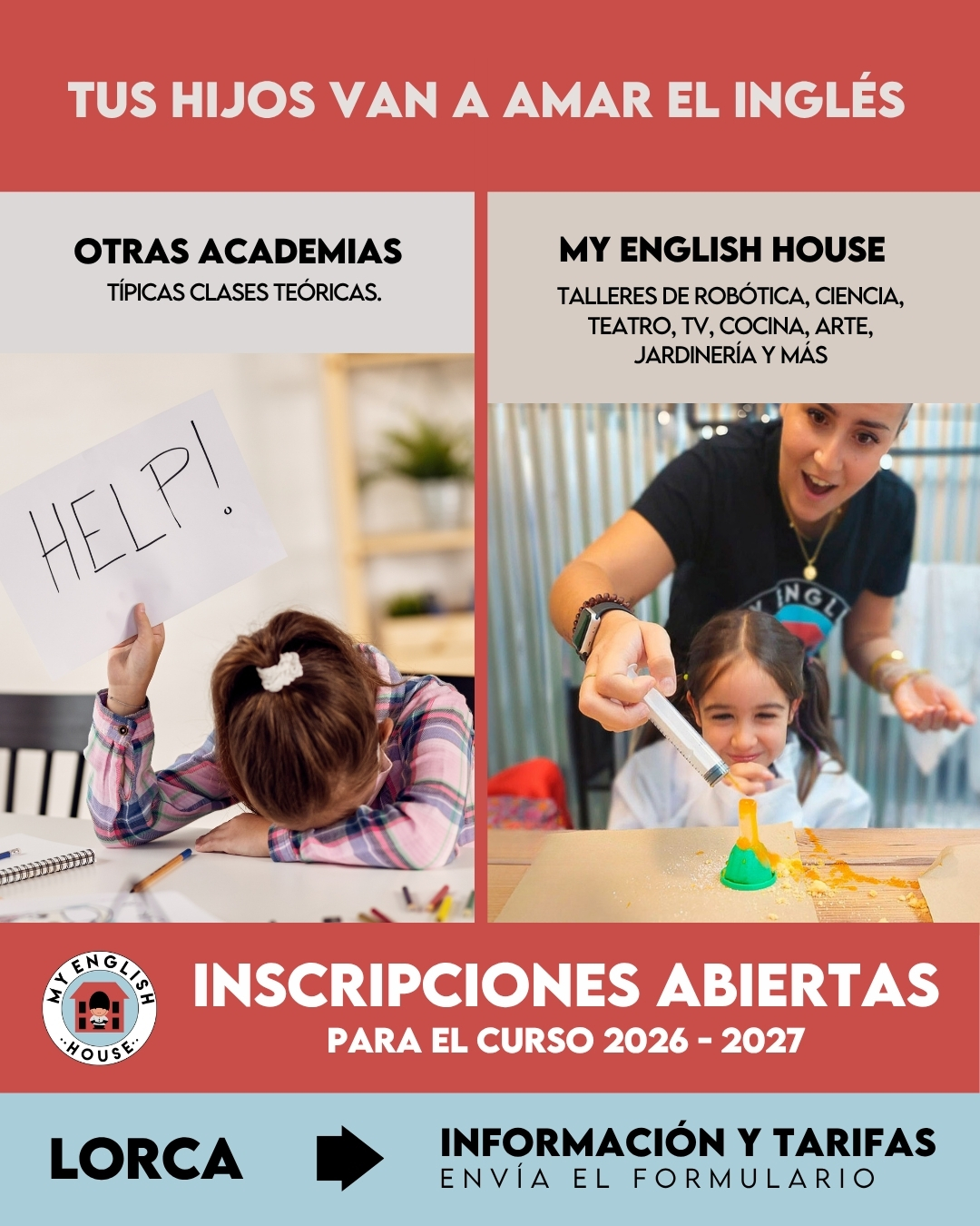 My English House Academy Facebook ad