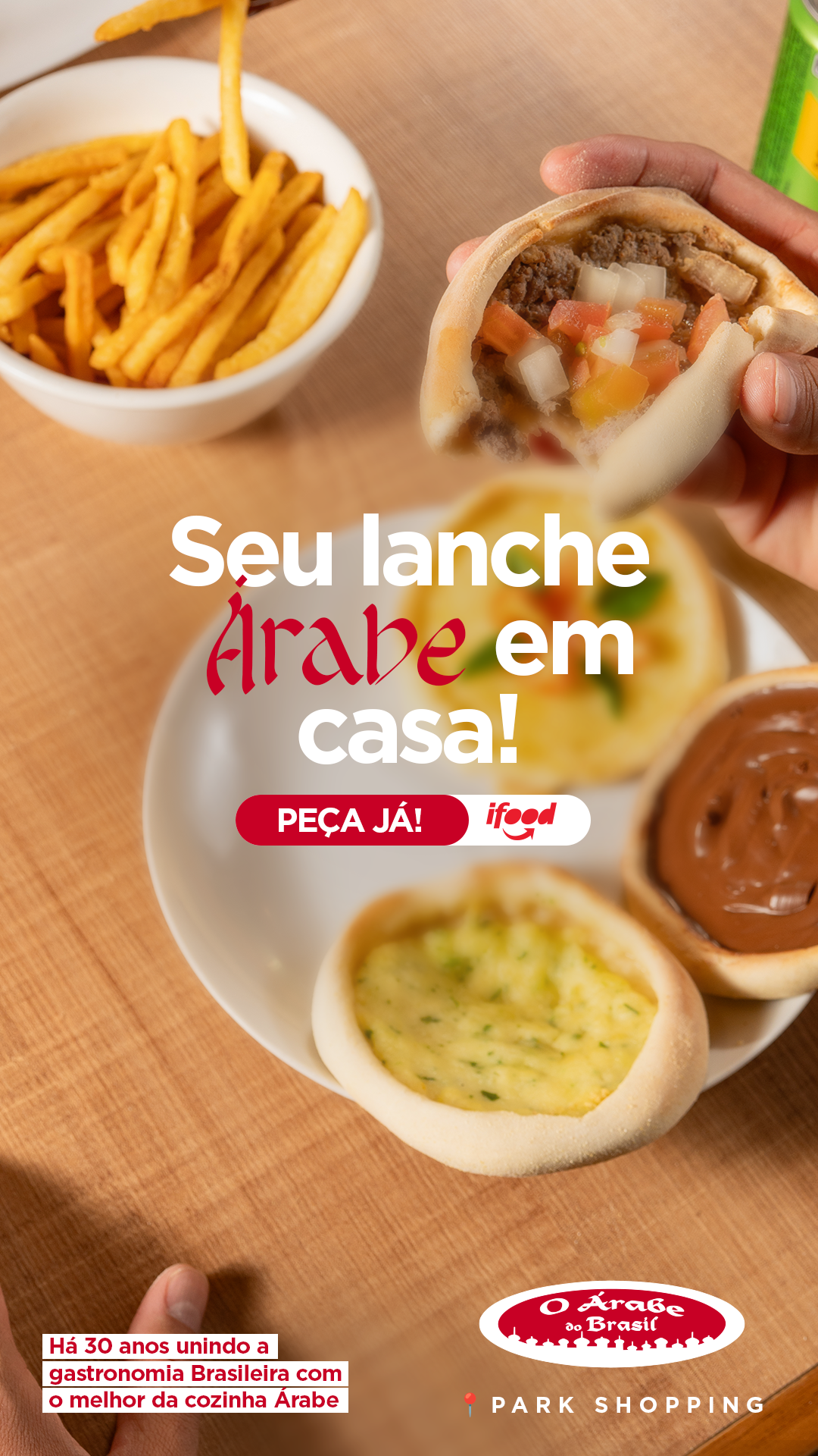 O Árabe do Brasil Facebook ad from Mar 4, 2026