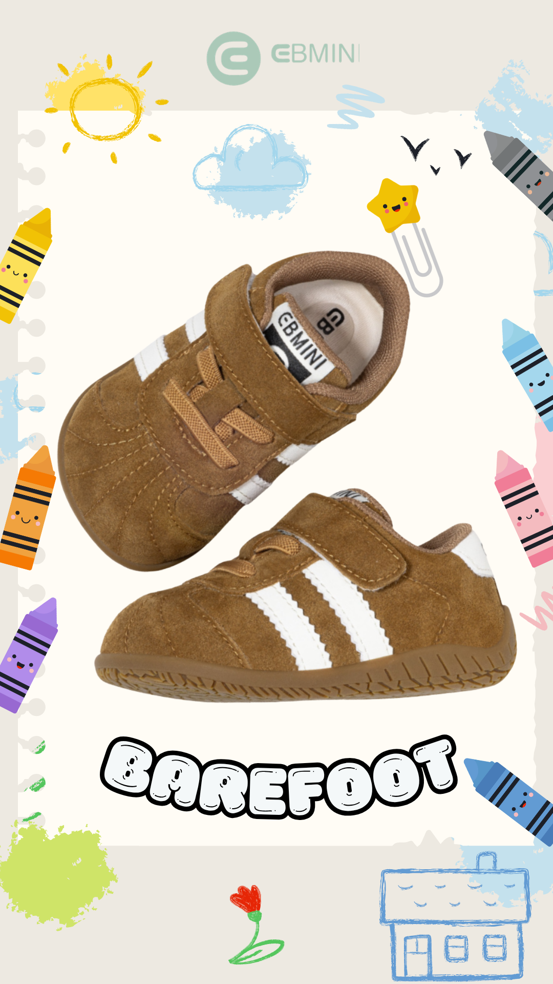 Ebmini - Kinder Barfußschuhe Facebook ad