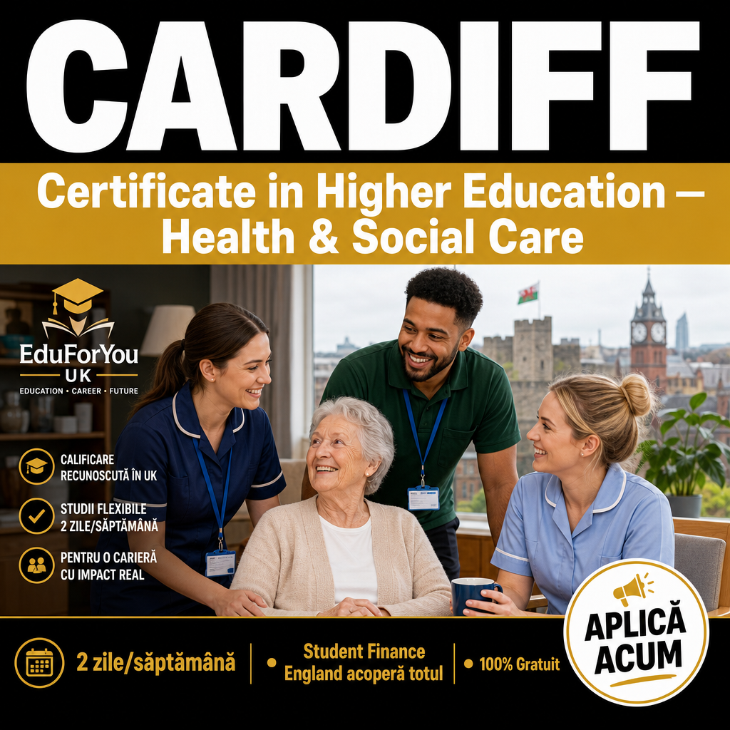 Eduforyou Facebook ad: CARDIFF - Lucrezi in ingrijire sau vrei sa…
