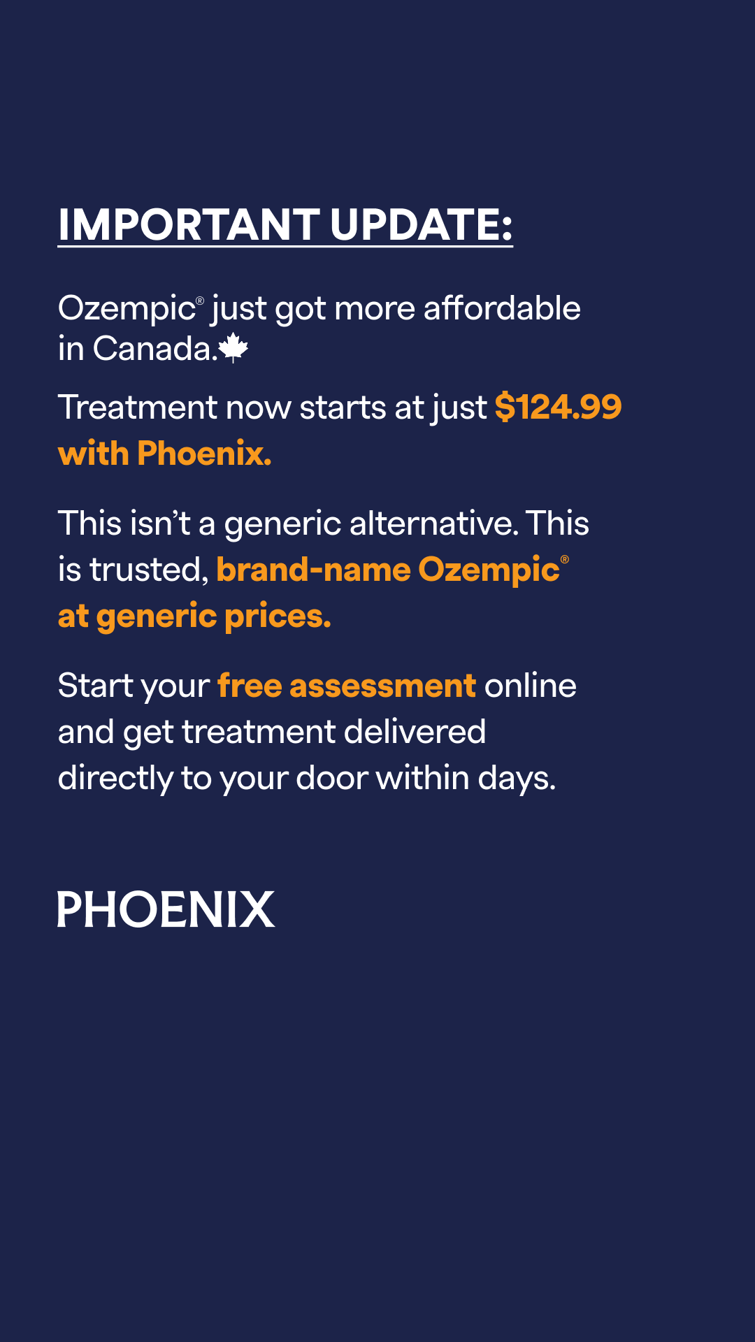 Phoenix Canada Facebook ad