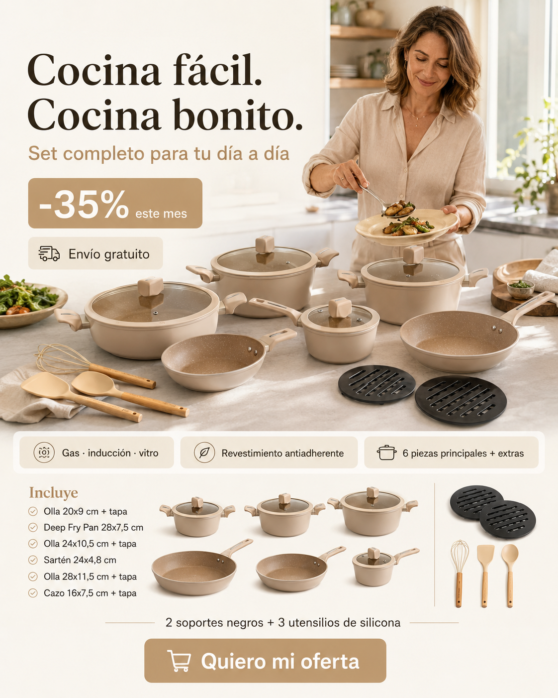 Nostra Tendeta Facebook ad: Batería blanca