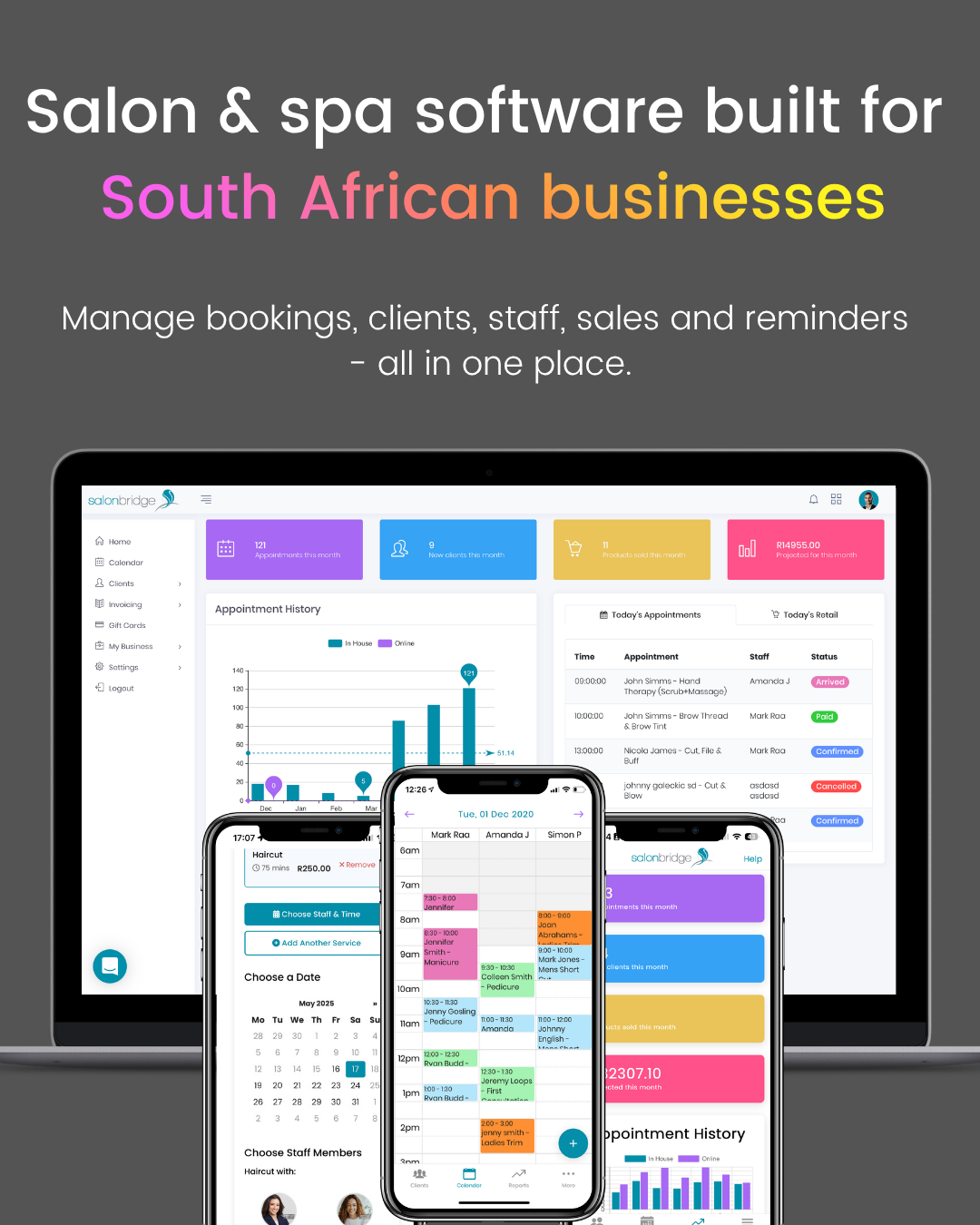 SalonBridge Facebook ad: Salon Software for South African Businesses
