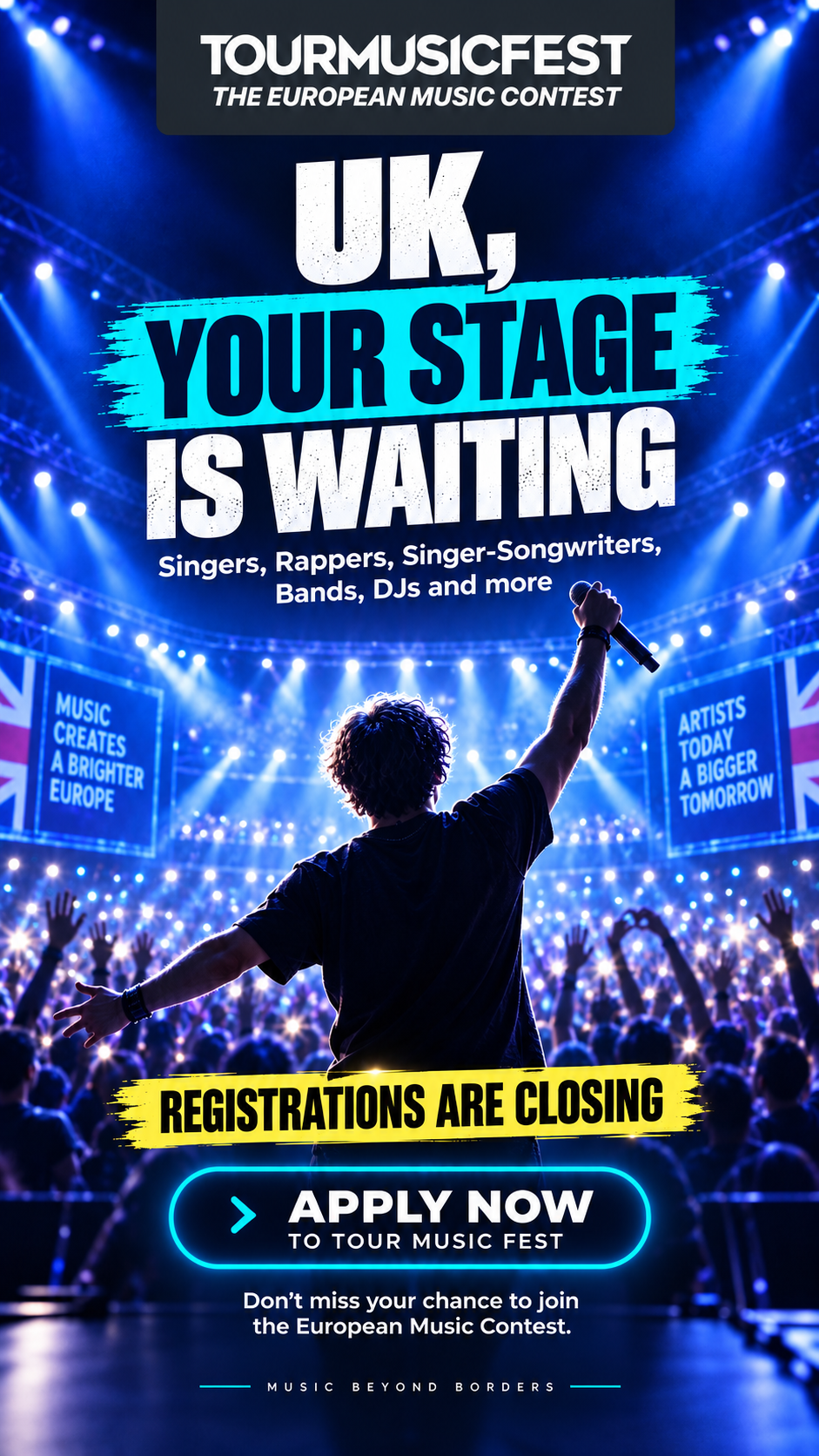 Tour Music Fest Facebook ad: Are you an emerging artist?