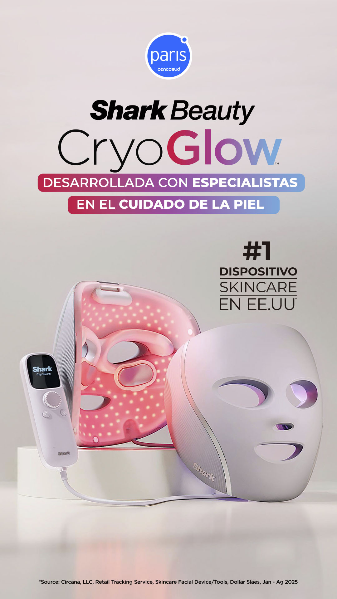 Shark Beauty Chile Facebook ad from Jul 7, 2026