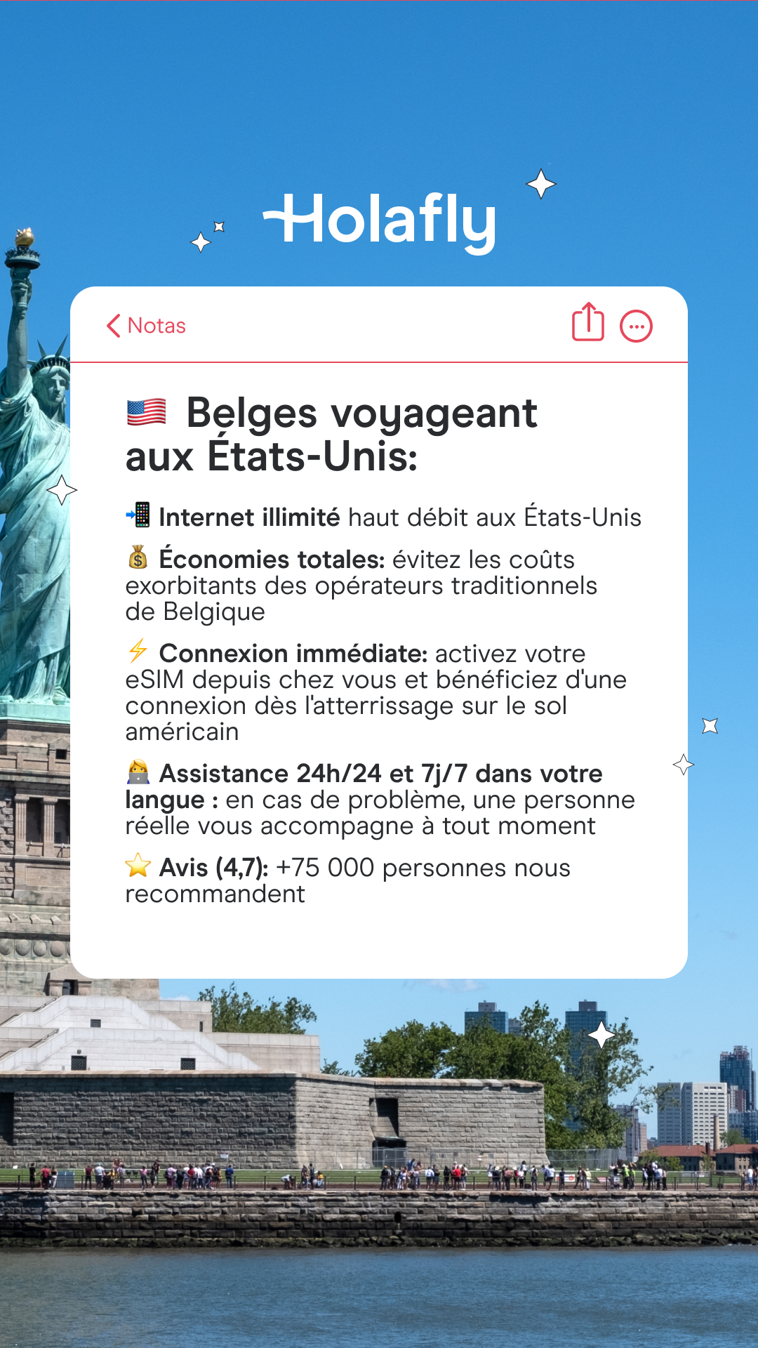 Holafly - French Facebook ad