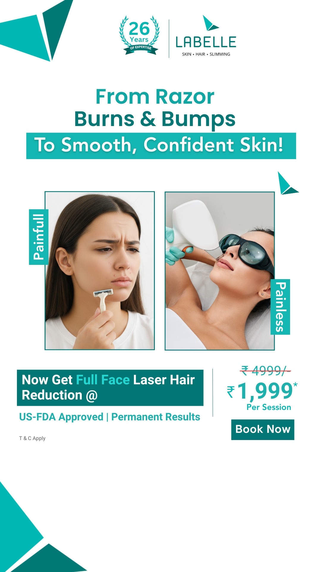 La Belle Slimming, Skin and Hair Clinics Facebook ad