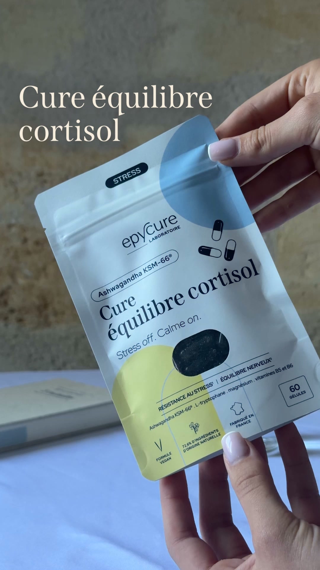 Epycure Facebook ad: Cortisol régulé, métabolisme relancé