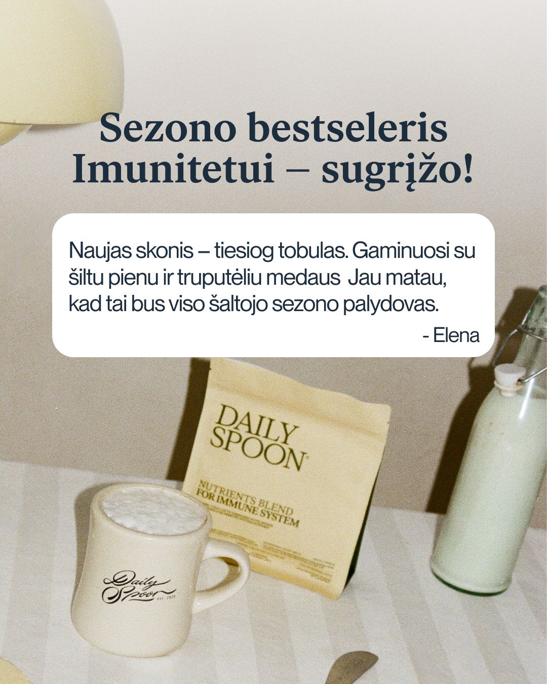 Daily Spoon Facebook ad: SEZONO BESTSELERIS
