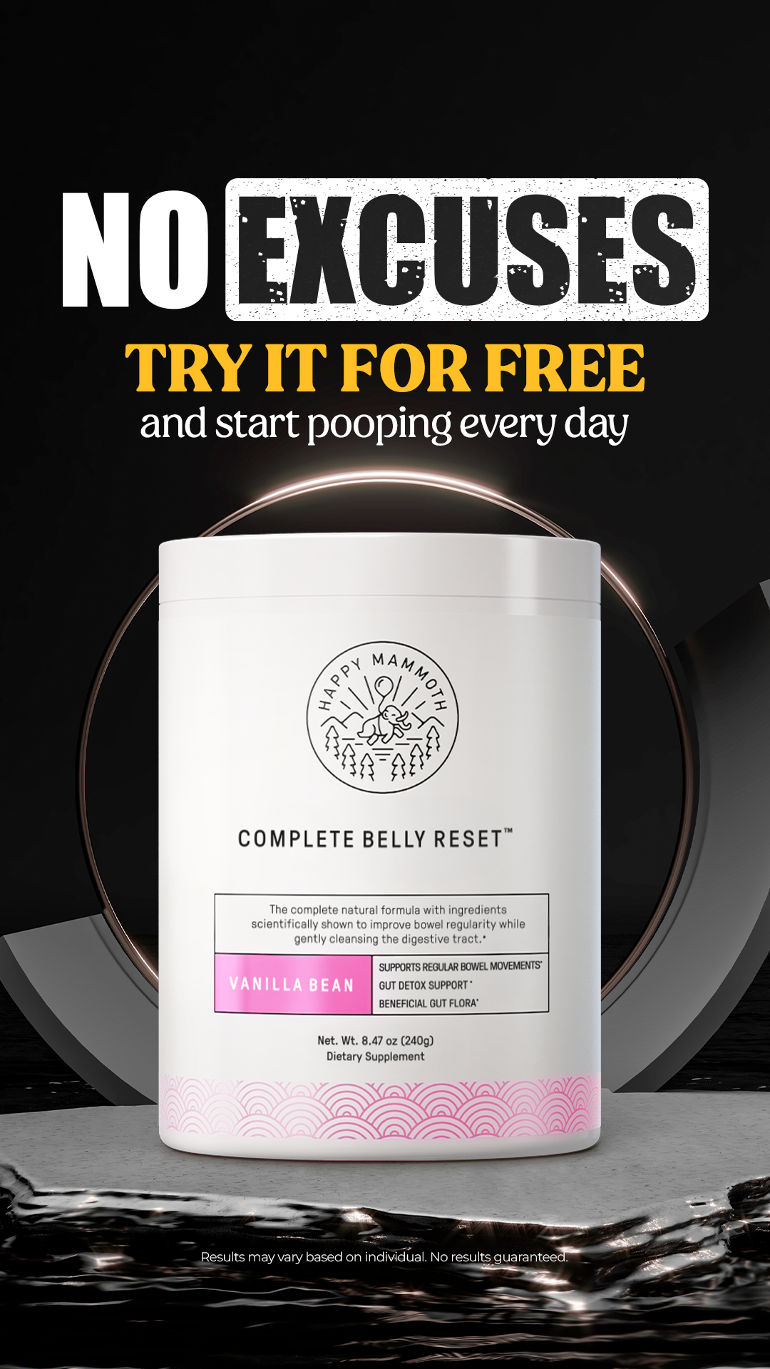 Happy Mammoth Facebook ad