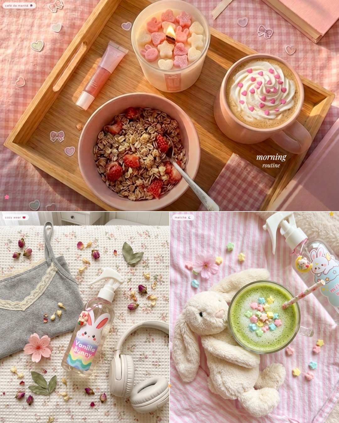 Escent Candle Co Facebook ad: acorda, acende a vela e começa o dia…