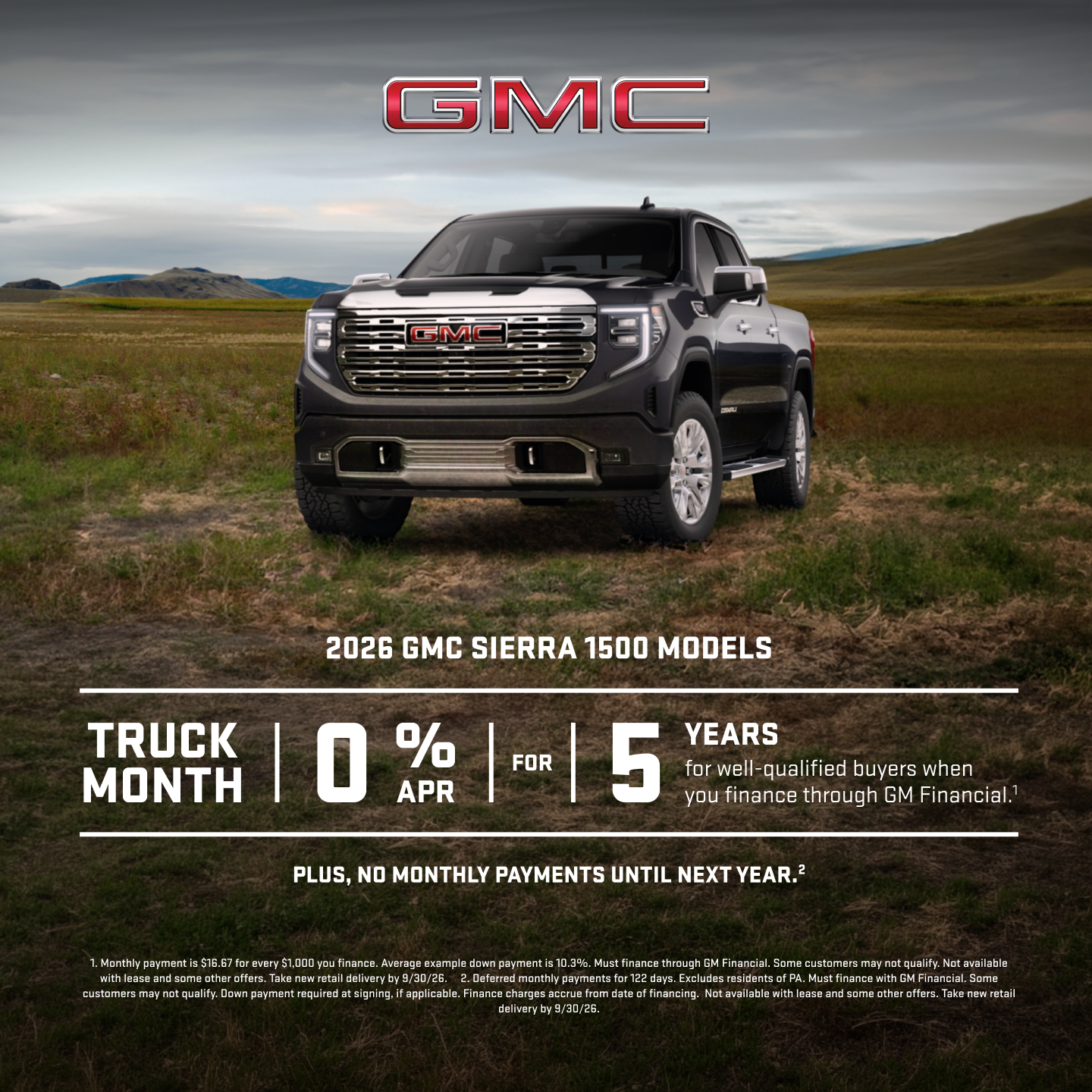 GMC Facebook ad: Explore GMC Sierra 1500
