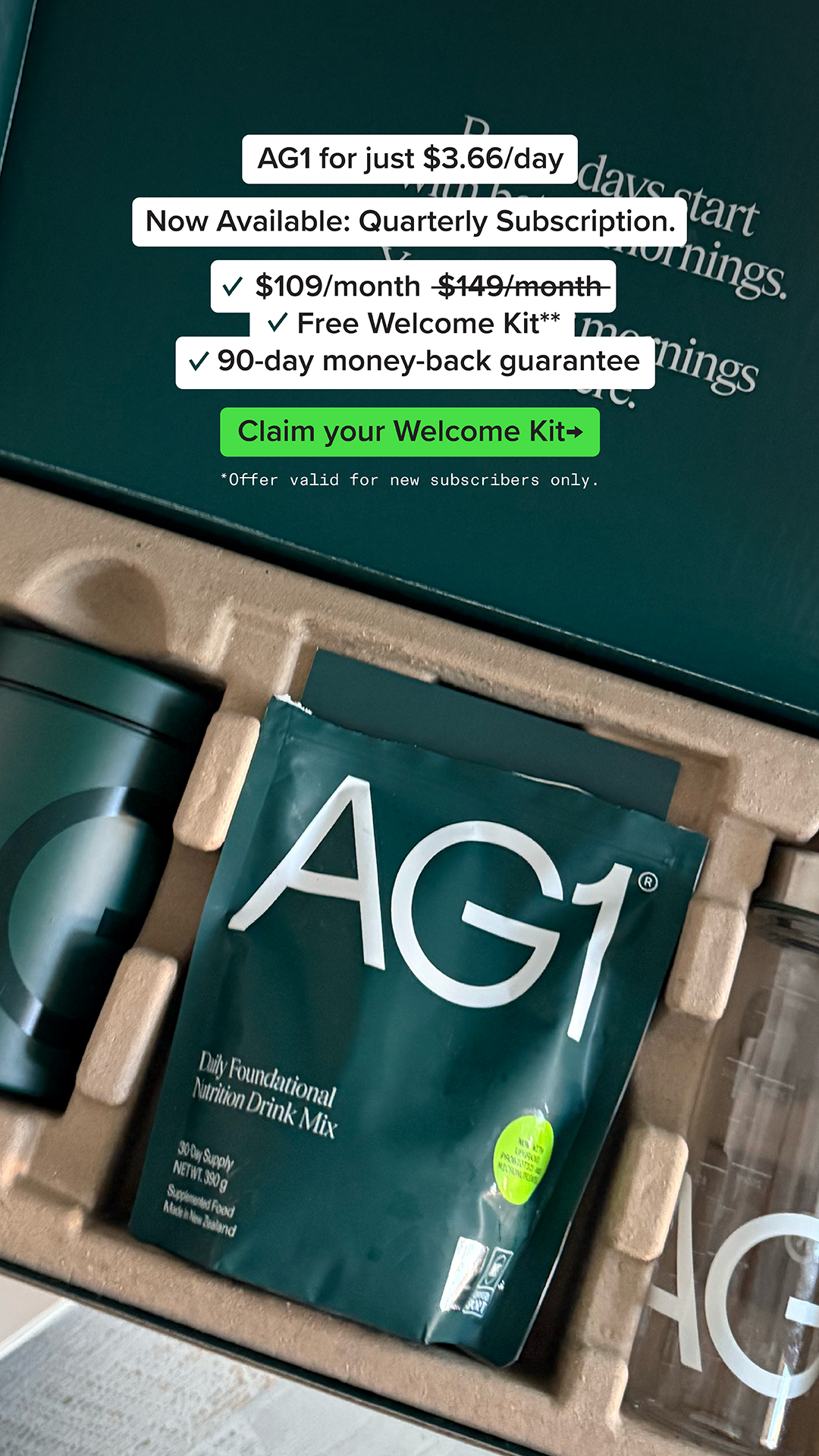 AG1 by Athletic Greens Facebook ad