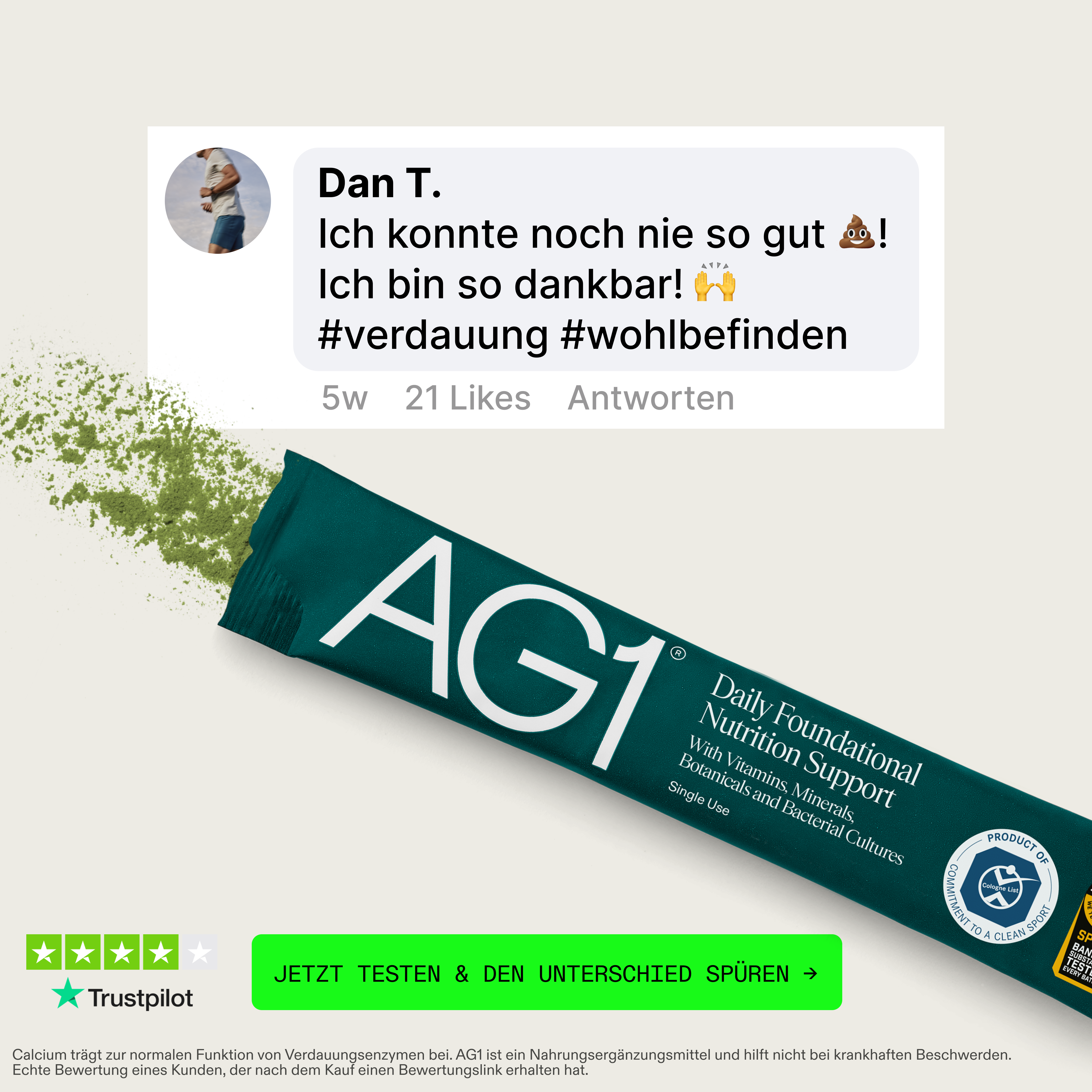 AG1 Deutschland Facebook ad
