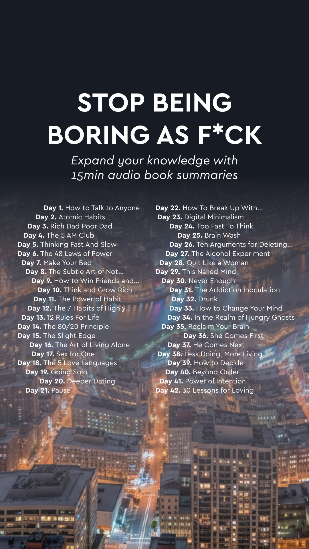 Blinkist Facebook ad: Become A Better You With This Book Summary