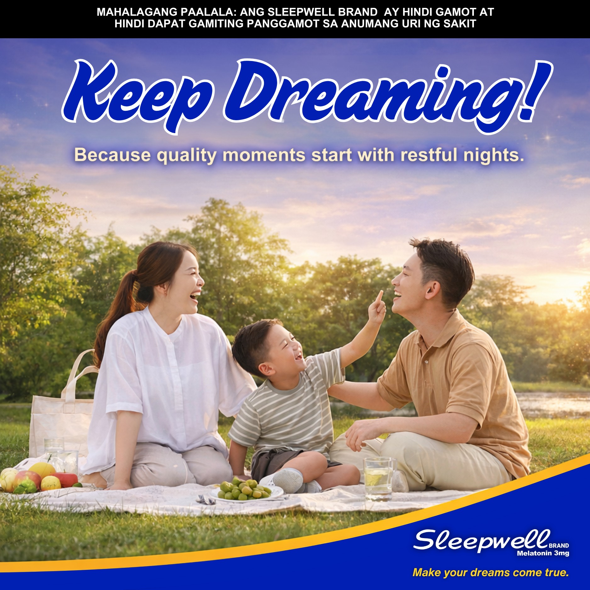 Sleepwell - Melatonin Supplement Facebook ad: Be ready for more of lifeโs meaningful moments.