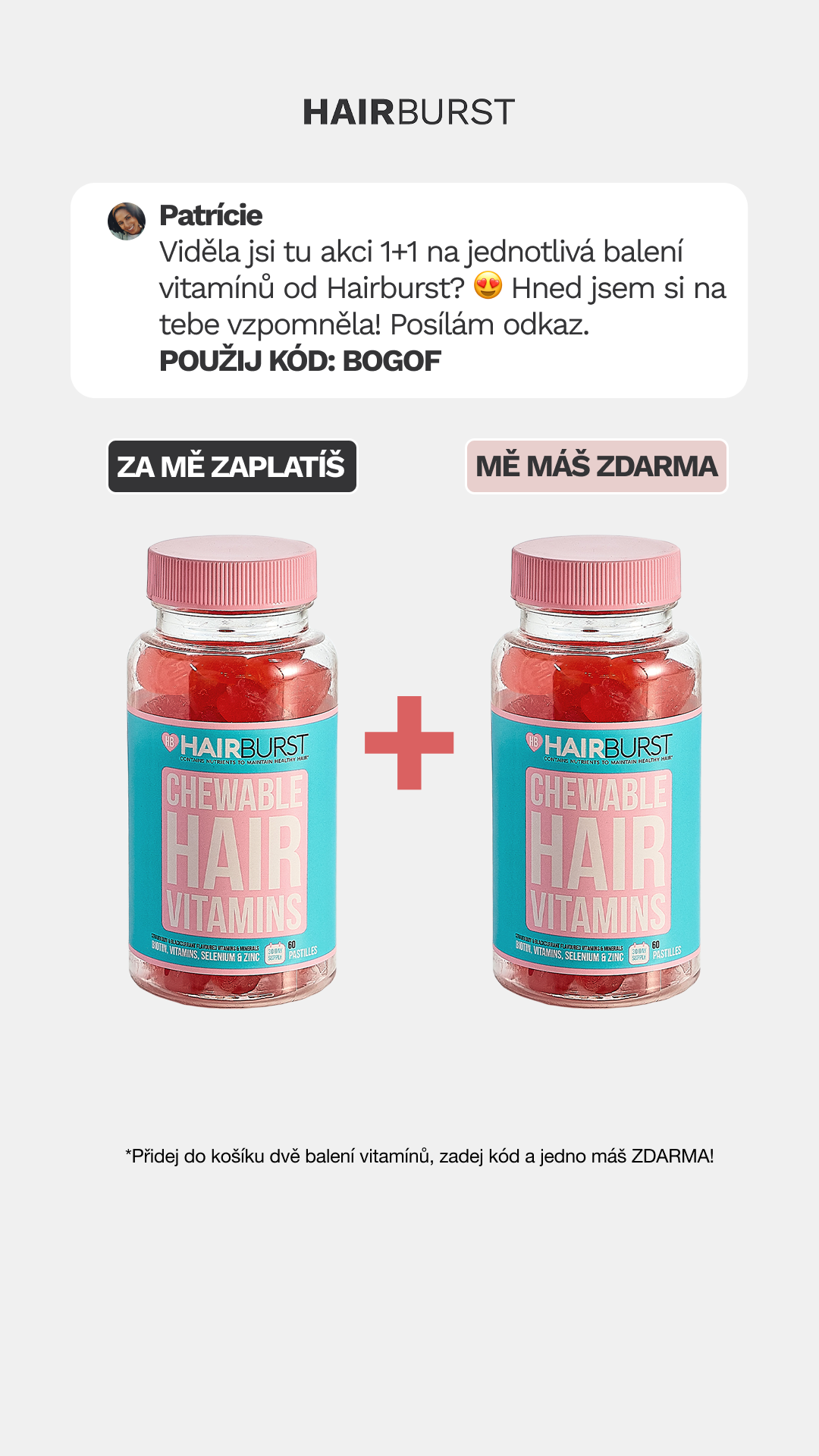Hairburst Czech Republic Facebook ad