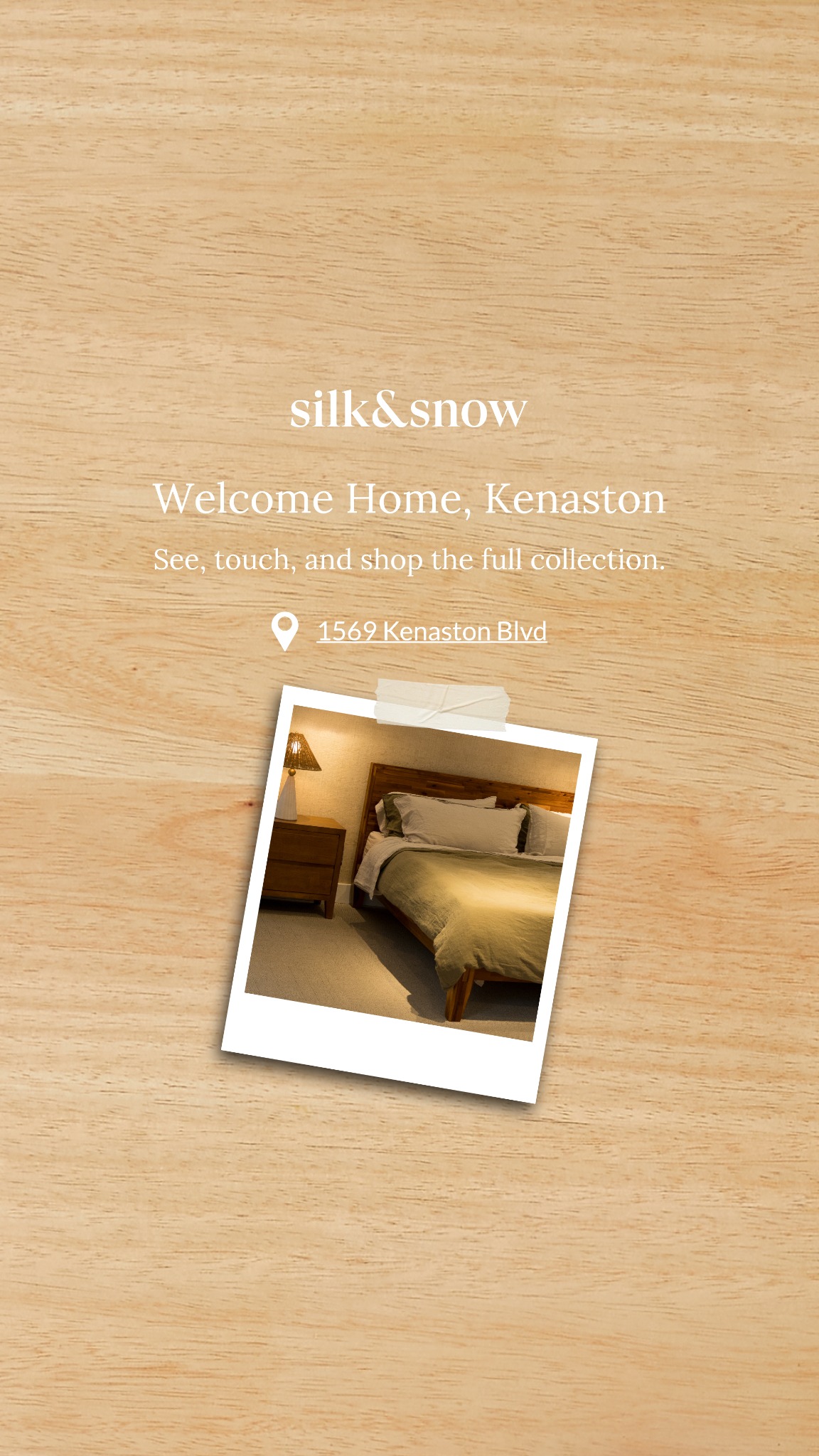 Silk and Snow Facebook ad