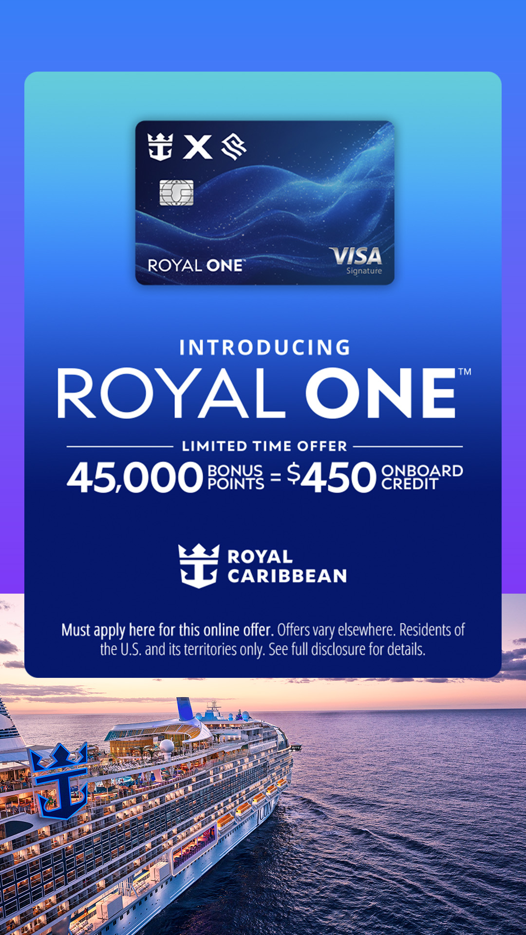 Royal Caribbean Facebook ad