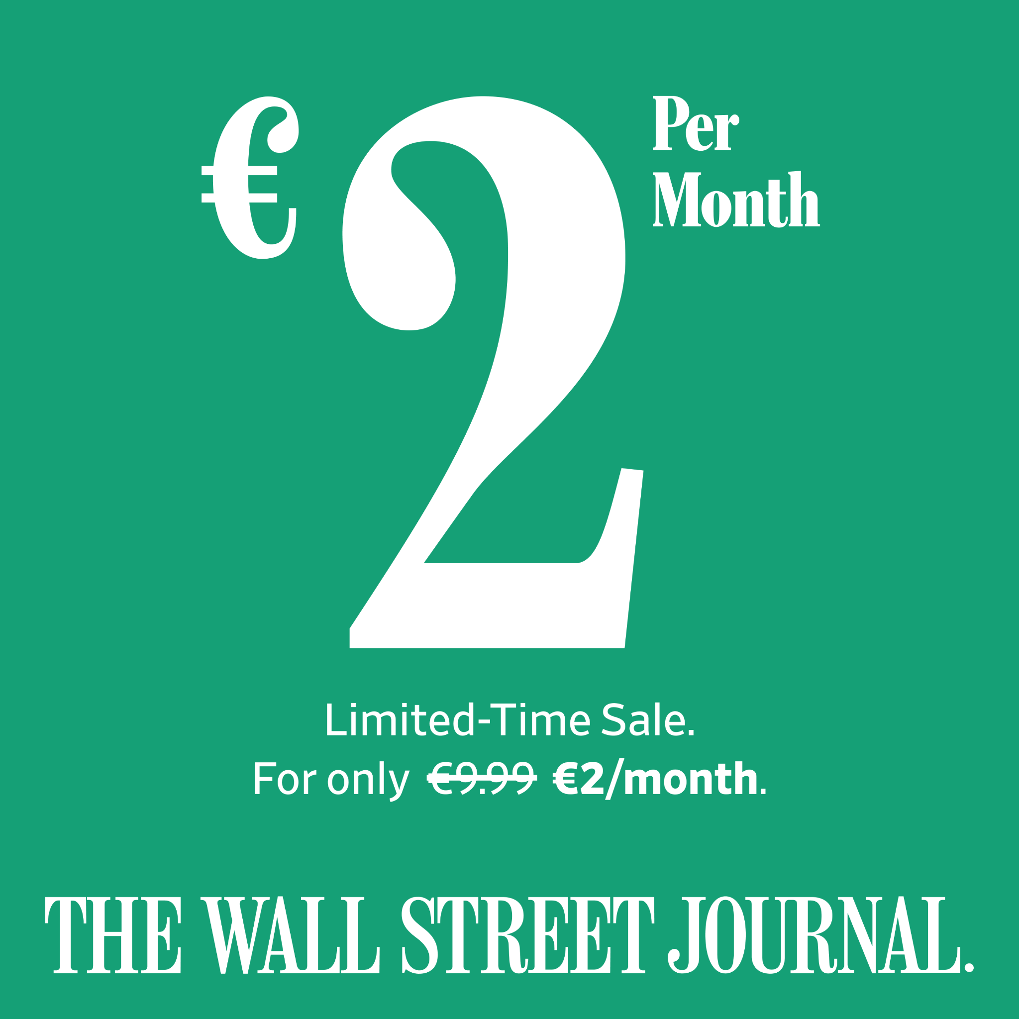 The Wall Street Journal Facebook ad