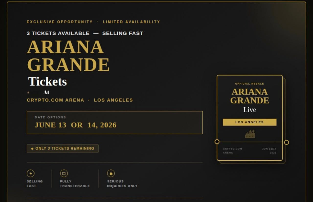 Instant Ticket Hub Facebook ad: Dm serious buyer only ticket are transferable.
