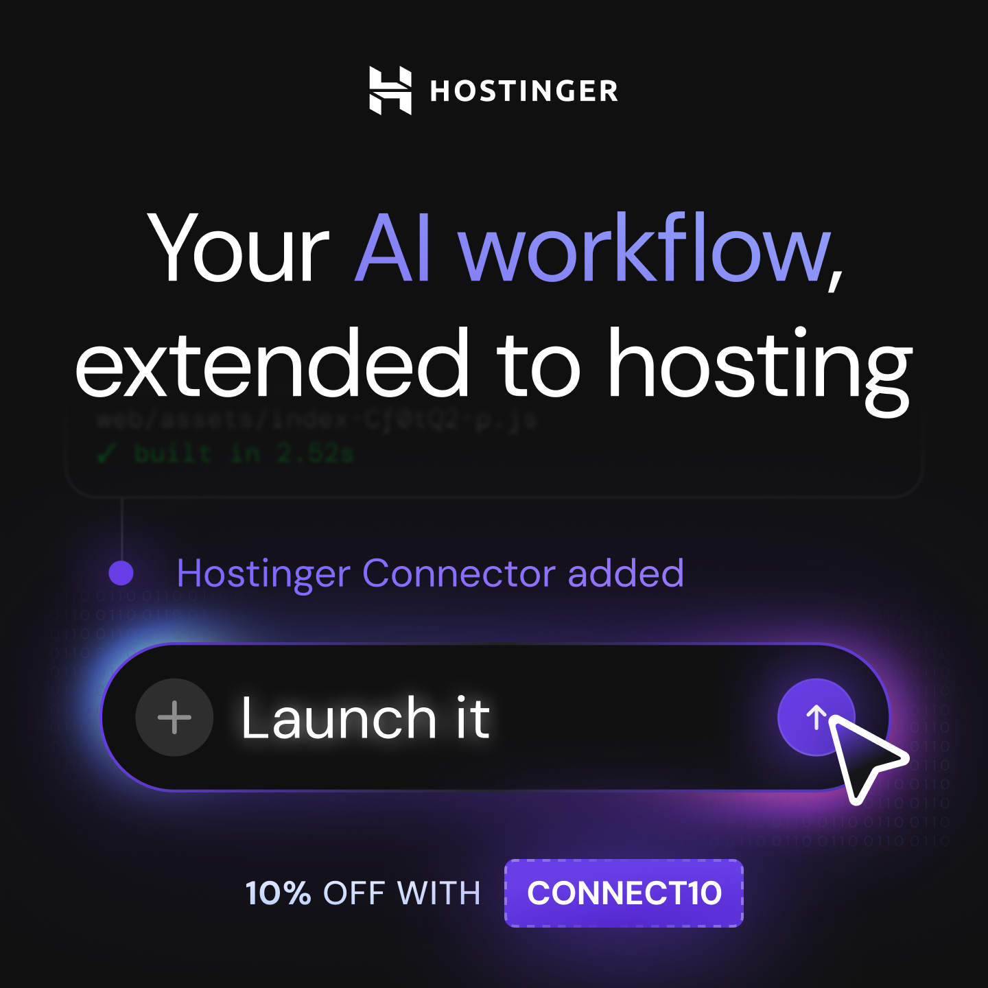 Hostinger Facebook ad