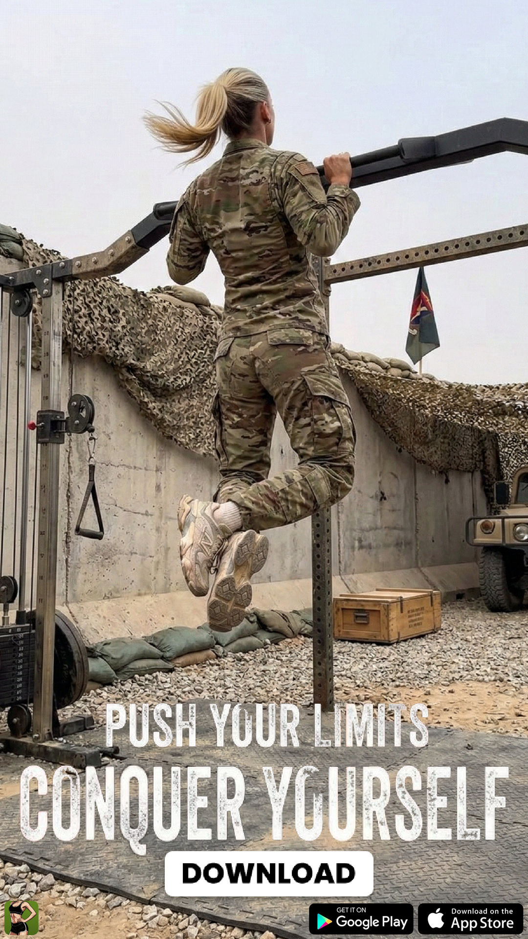 Military Calisthenics Women Facebook ad from Mar 5, 2026