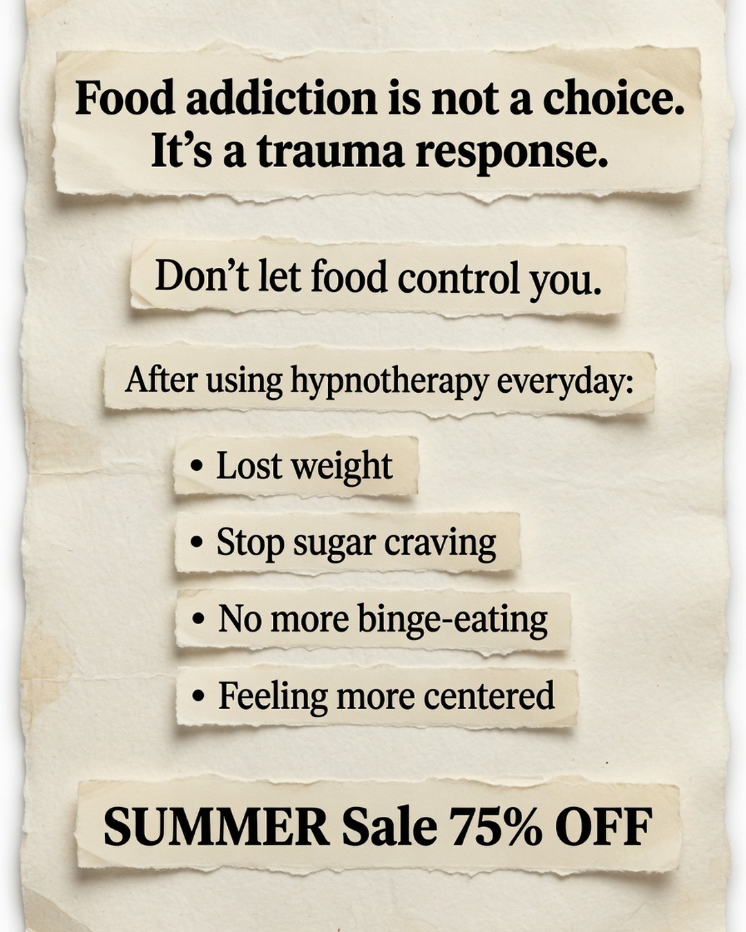 Hypnozio: power of hypnotherapy Facebook ad