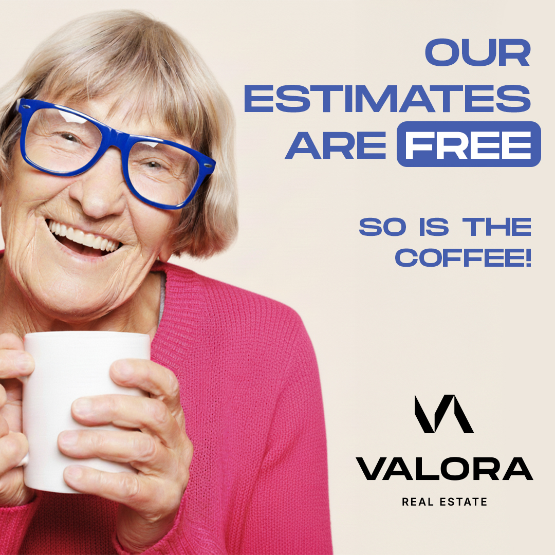 Valora Real Estate Agency Facebook ad: Get your estimate for free, no-obligation