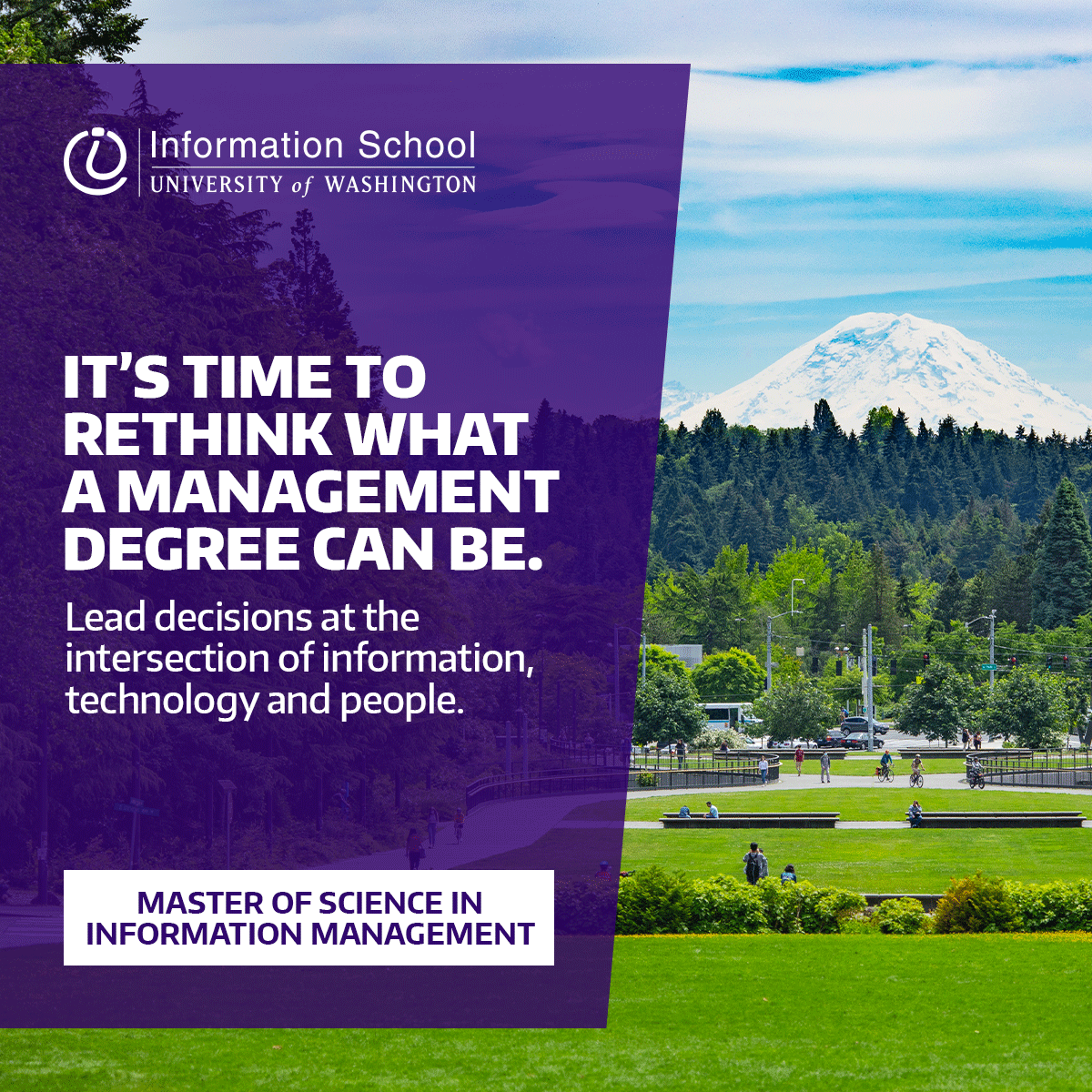 University of Washington Information School Facebook ad