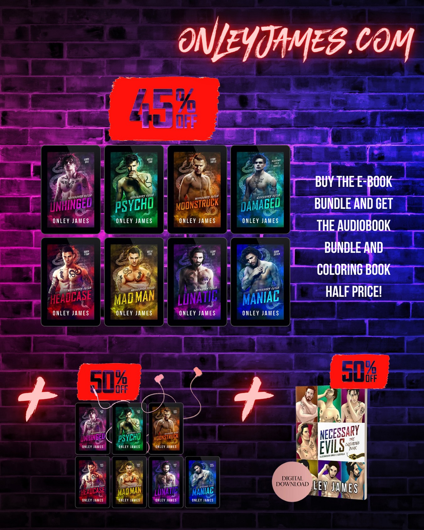 Author Onley James Facebook ad