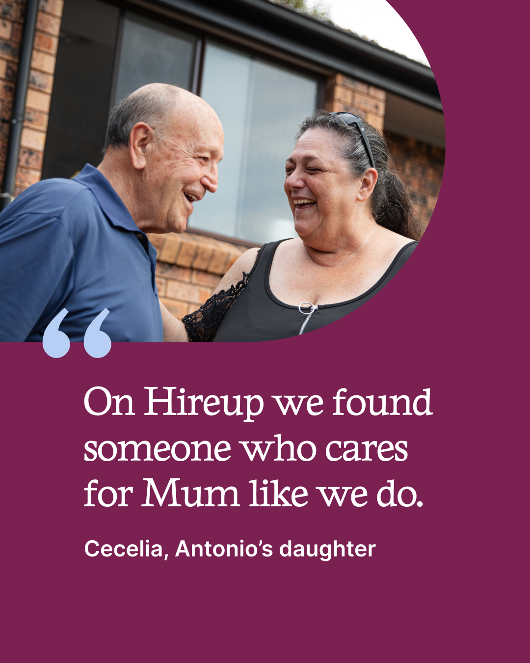Hireup Facebook ad