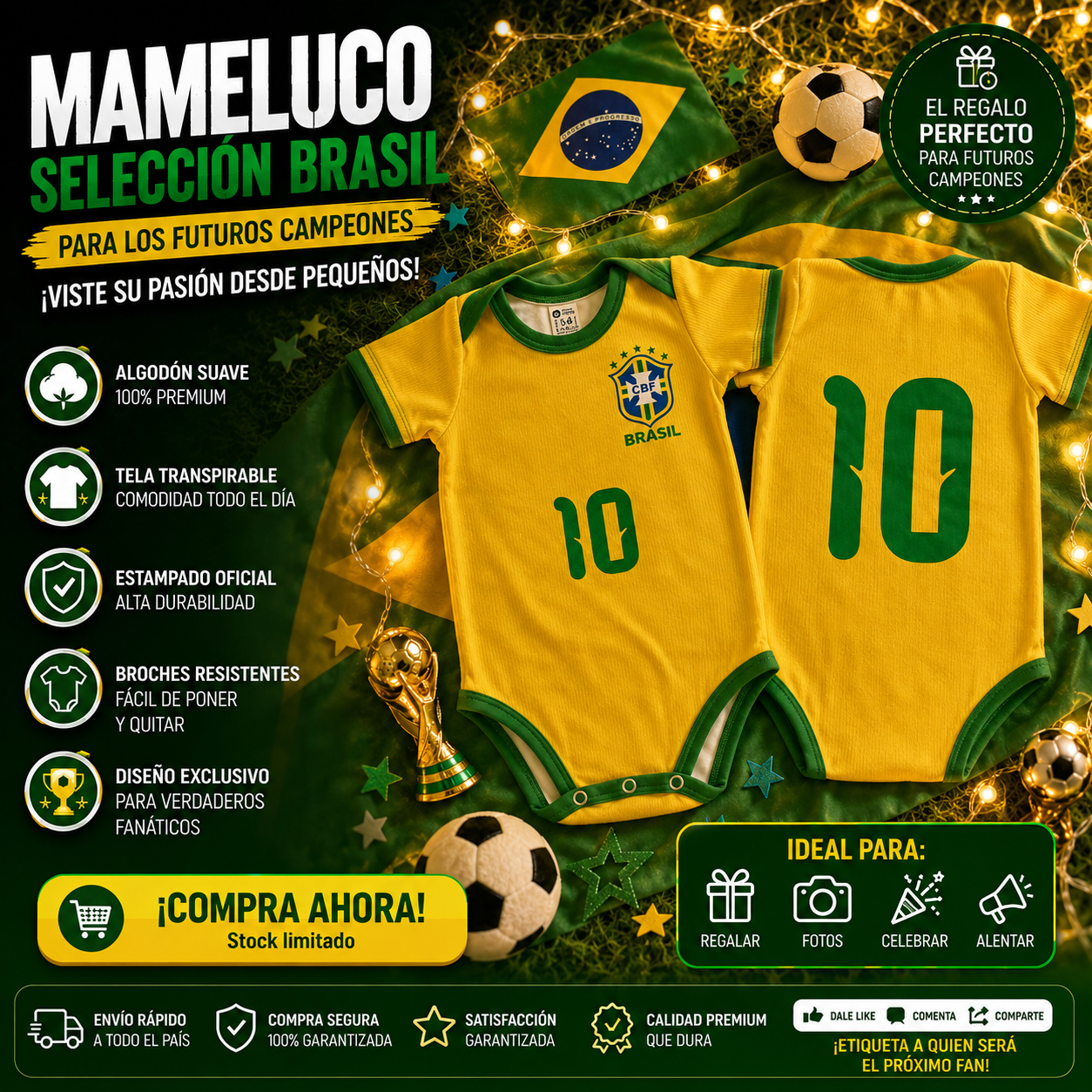 ILo baby clothes Facebook ad: Su primer Mundial