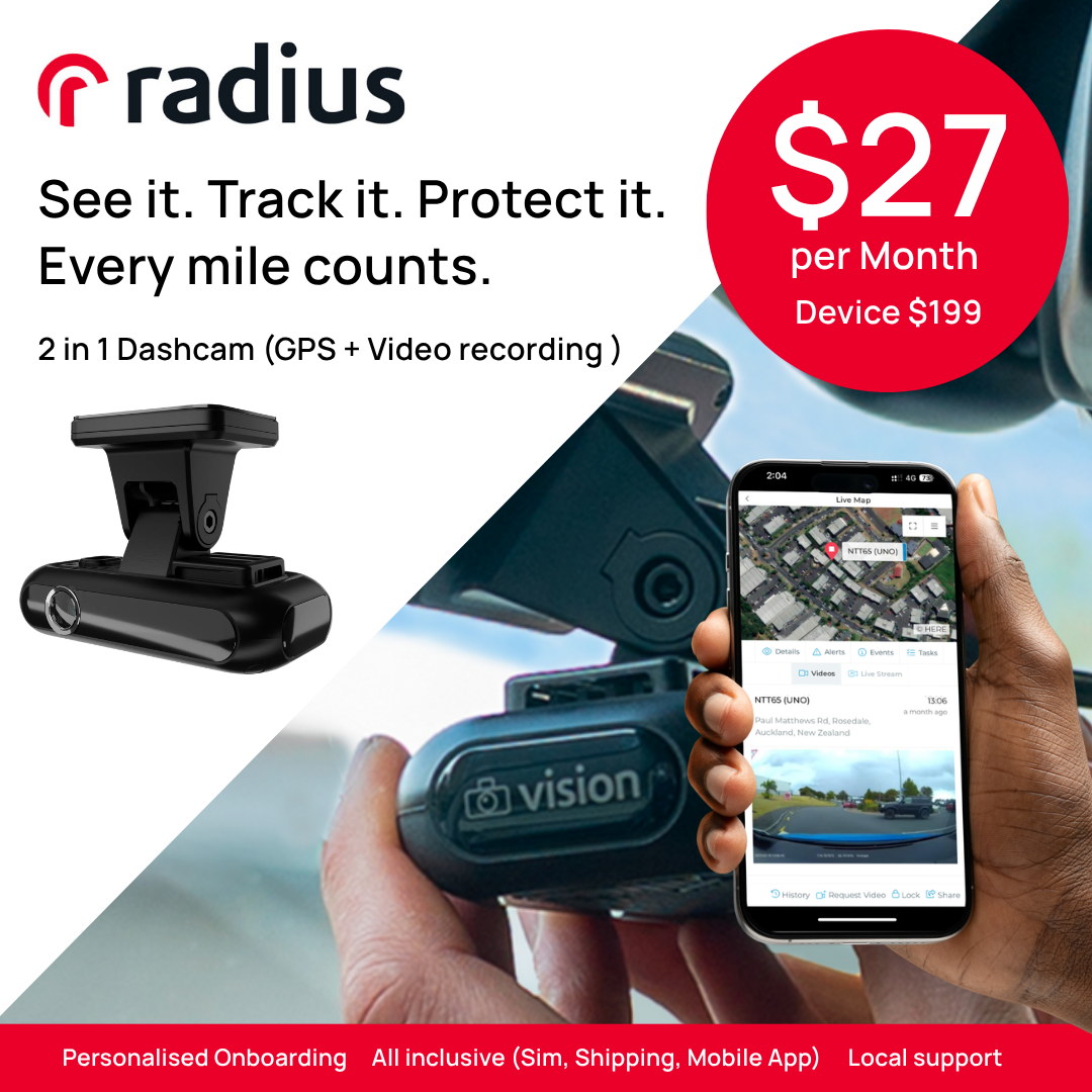 Radius Telematics New Zealand Facebook ad