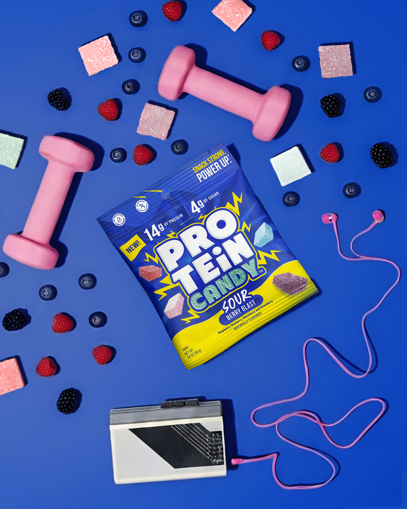 Protein Candy Facebook ad: From daily reading to better workouts.