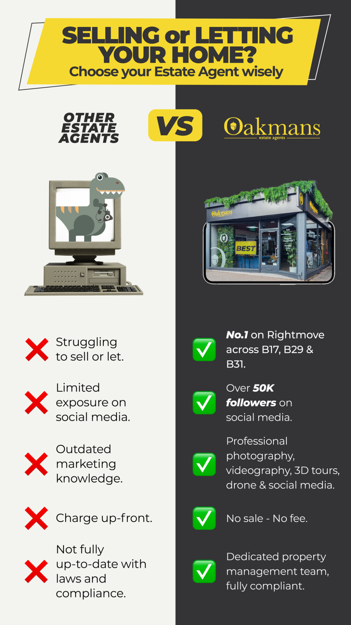 Oakmans Estate Agents Facebook ad