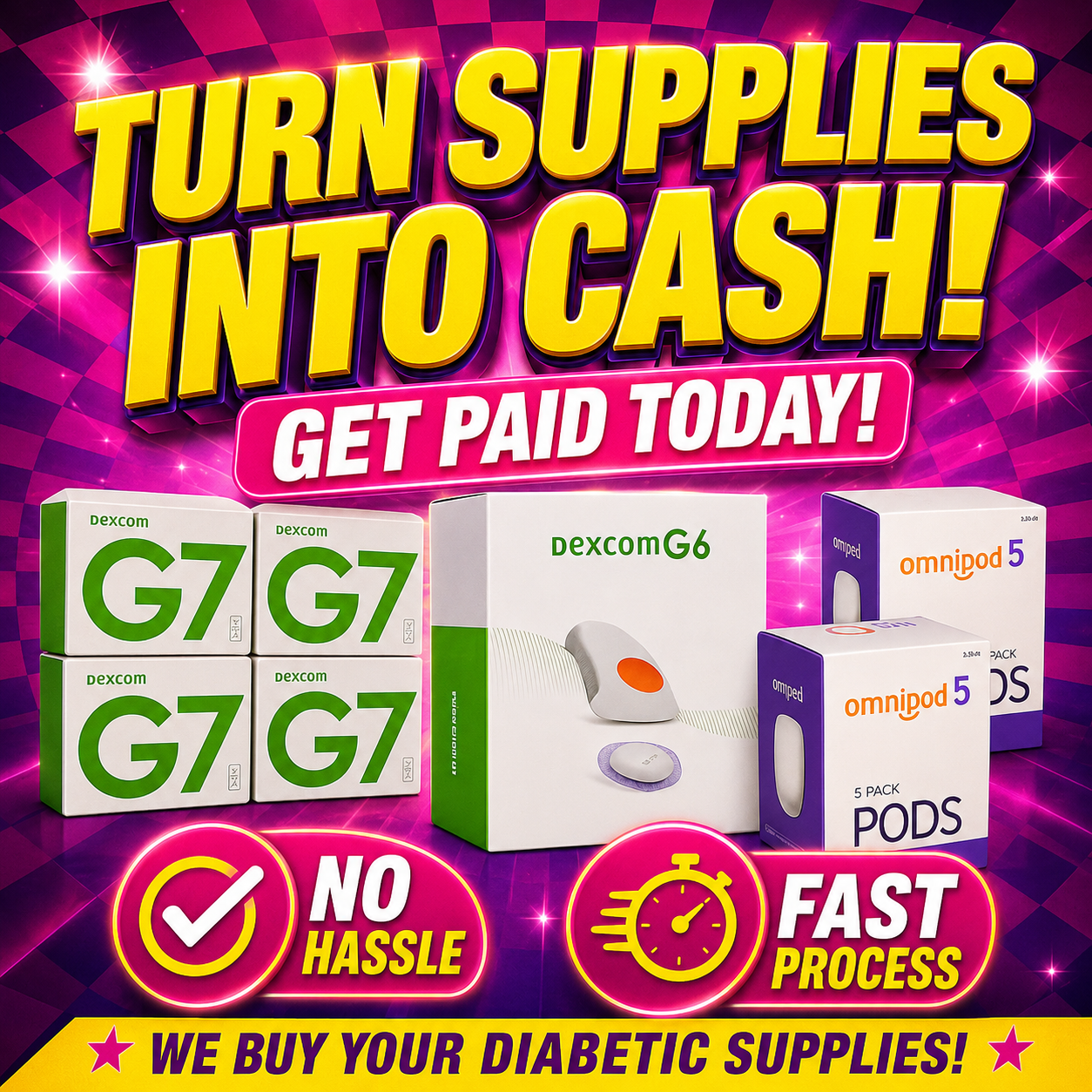 Chicago Cash for Diabetic Supplies Facebook ad