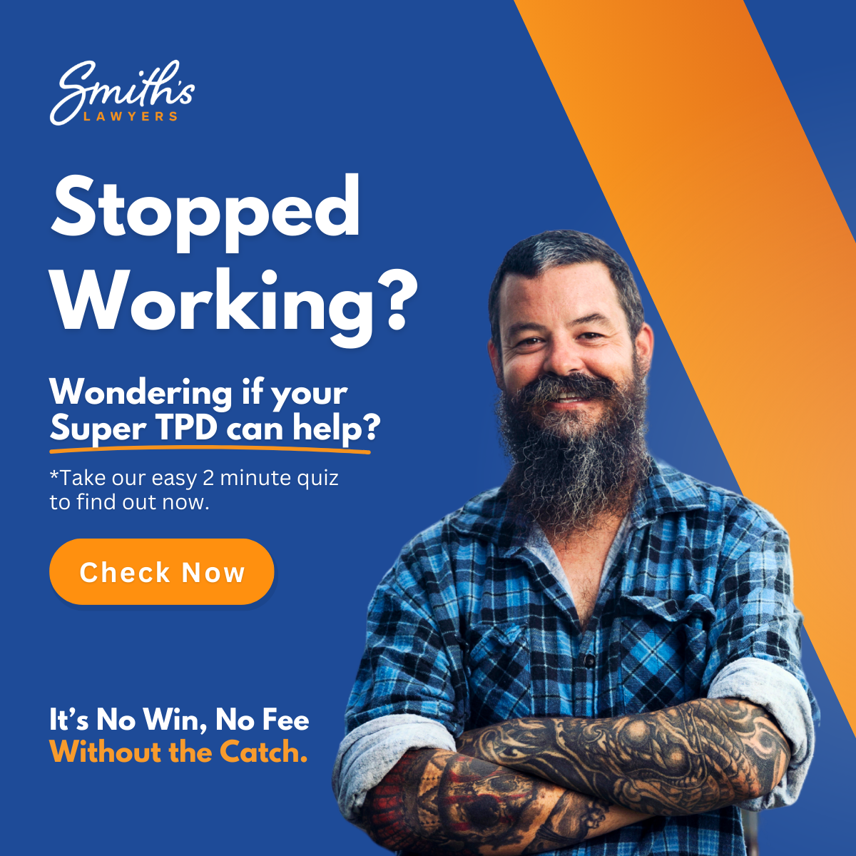 Smith's Lawyers Facebook ad from Feb 23, 2026